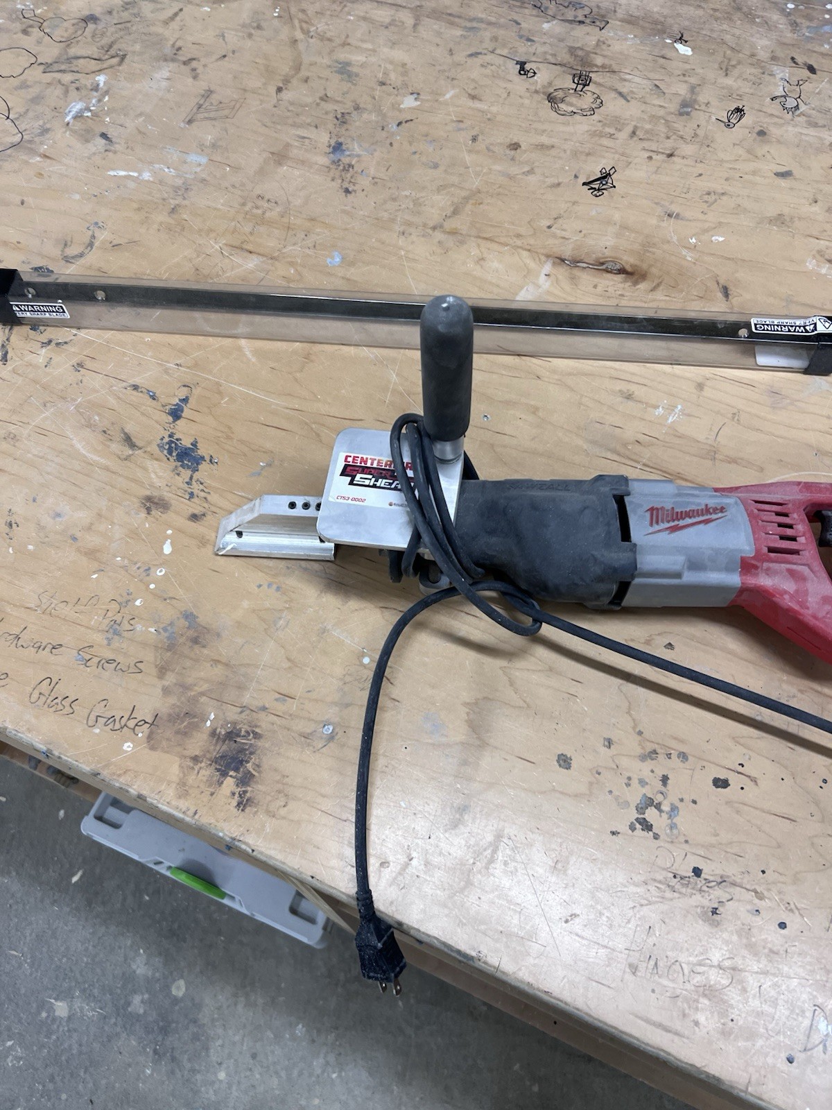 Milwaukee Sawzall 6519-30 Super Shear modified – insulation specialty tool.