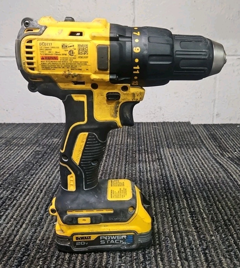 Dewalt Tools DCD777 1/2&Prime; (13mm) 20V Drill Driver + 1.7Ah Battery & Charger