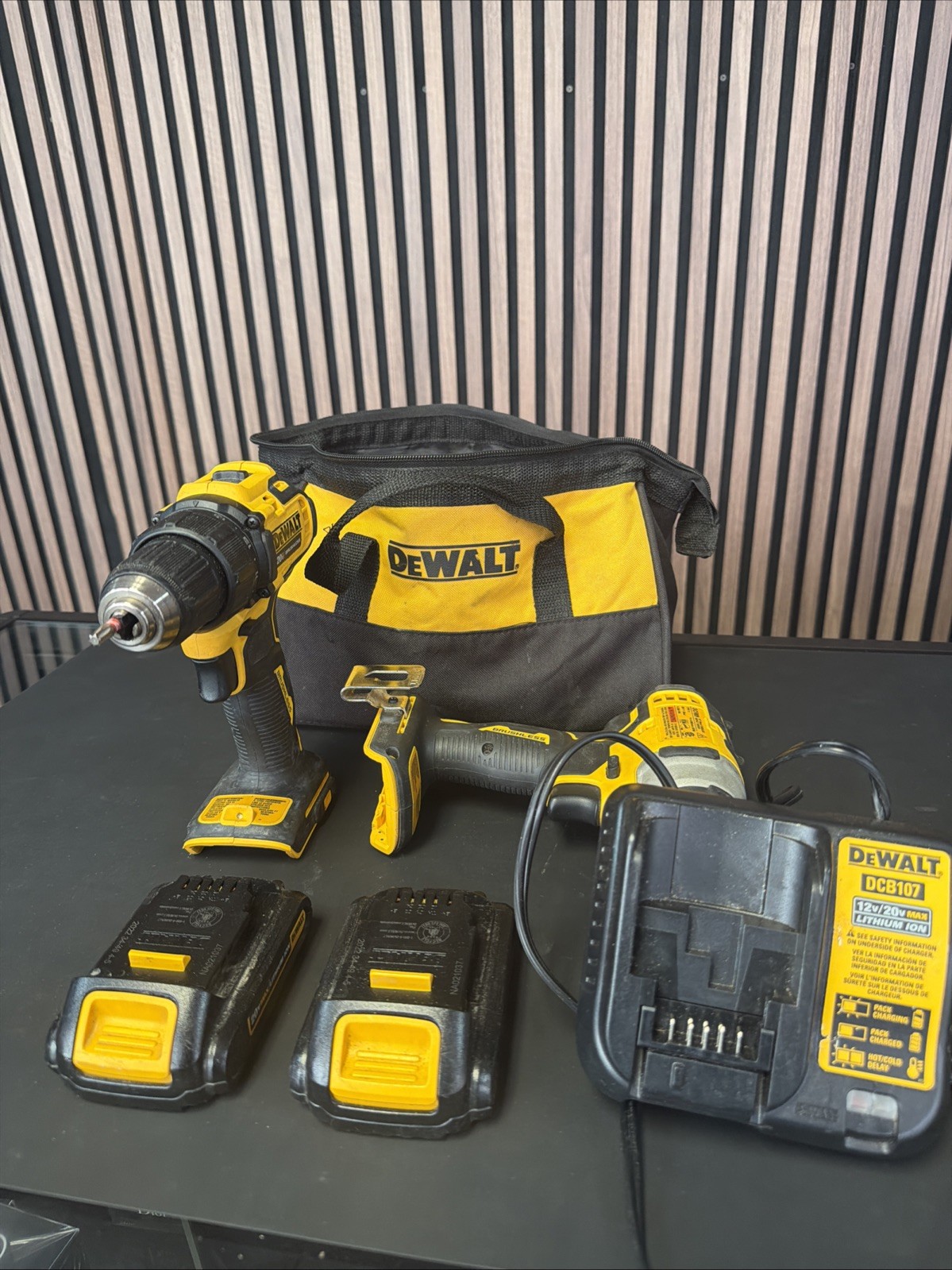 DEWALT ATOMIC COMPACT SERIES 20V MAX Cordless Drill and Impact- DCD708 DCF809