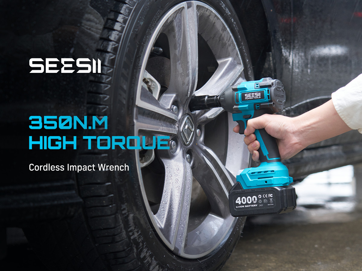 Power Tool Combo Kit Electric Hammer Angle Grinder Brushless Impact Wrench 2×4.0