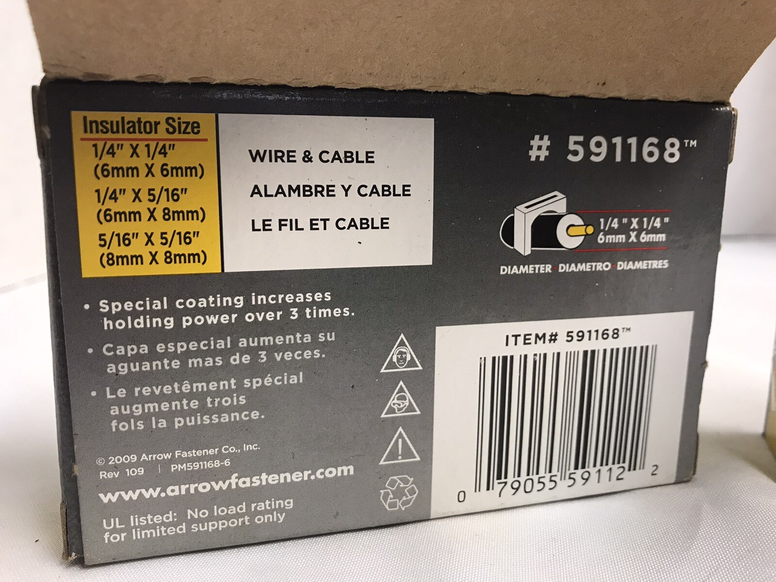 Arrow Fastener 591189 5/16&Prime; X 5/16&Prime; Clear T59 Staples,No 591186 2 Boxes