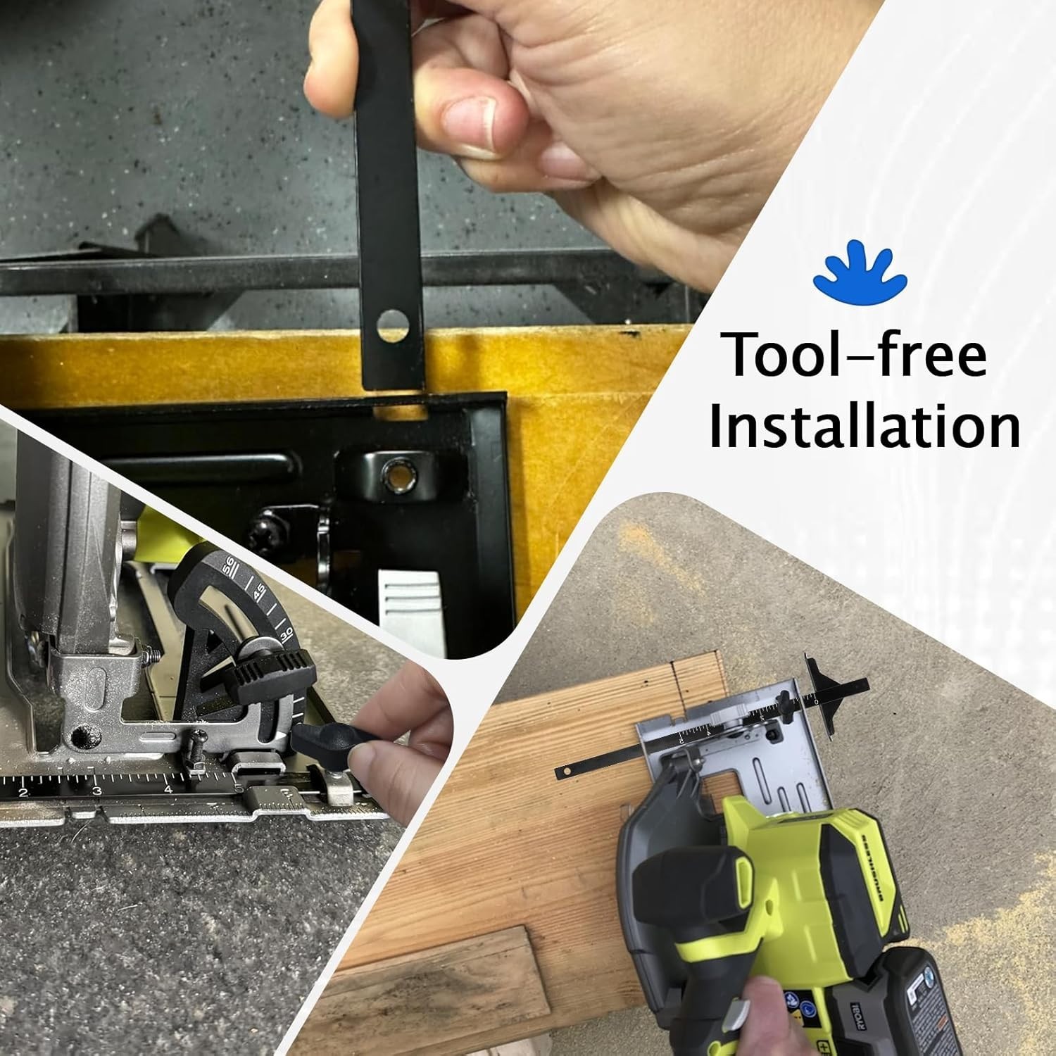 Replacement Rip Fence Guide for Ryobi Models – Tool-Free Installation Included