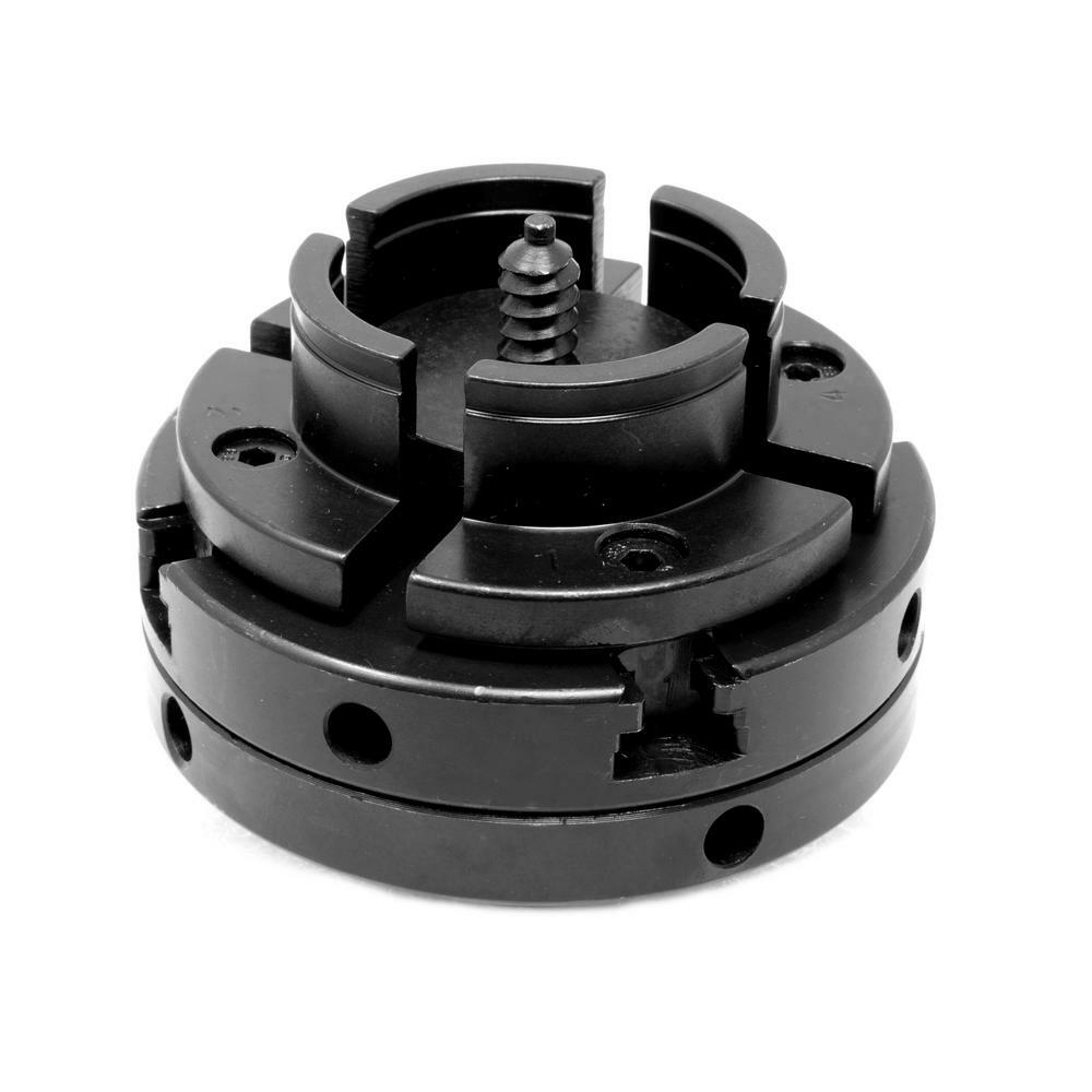 4 in. 4-Jaw Self-Centering Lathe Chuck Set with 1 in. x 8TPI Thread