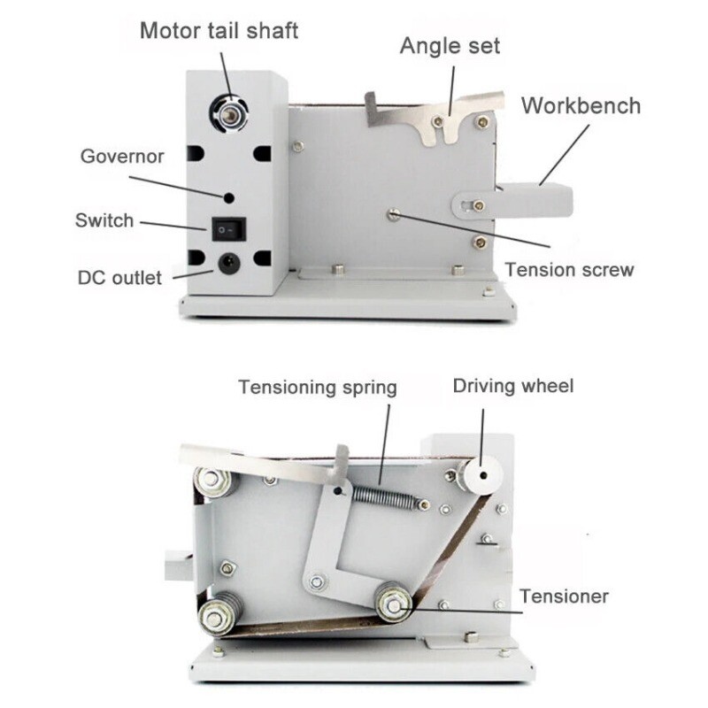 Electric Belt Sander Multifunctional Grinder Adjustable Angle Sand Light Machine