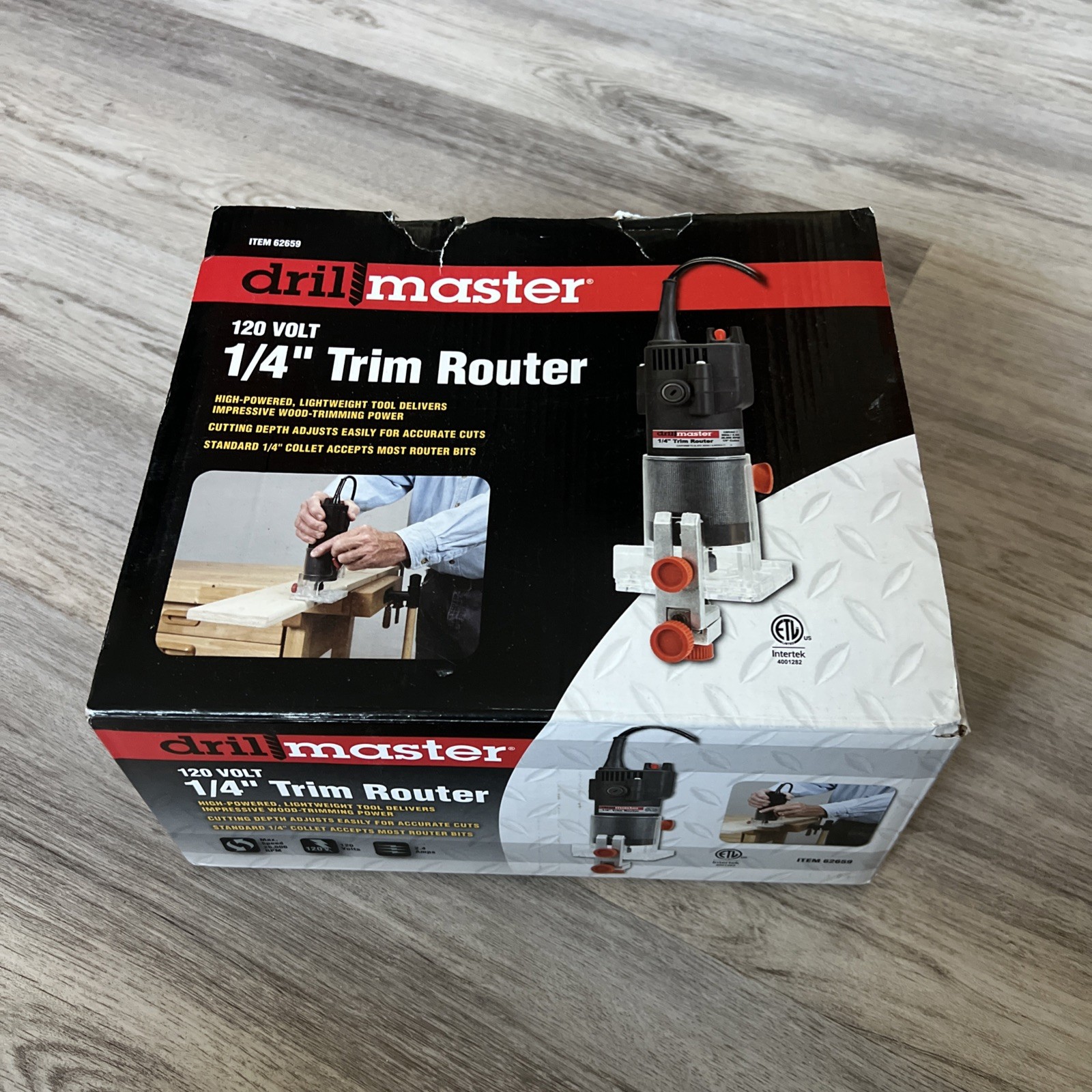 Drill Master 120 volt 1/4&Prime; Trim Router New