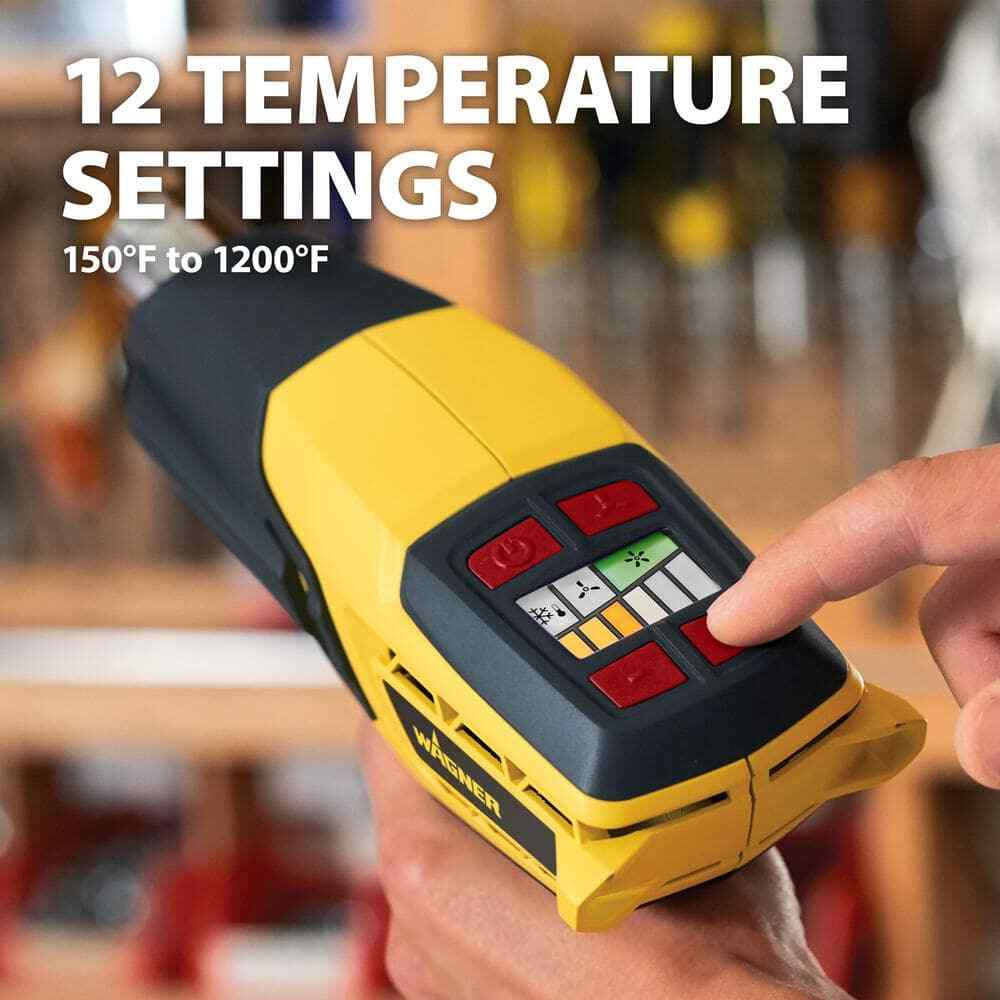 Wagner Heat Gun Variable 12-Temperature Setting Corded Screen Soft-Grip Handle