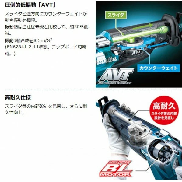 Makita JR002GZ Reciprocating Saw 40Vmax Tool Only No Blade New