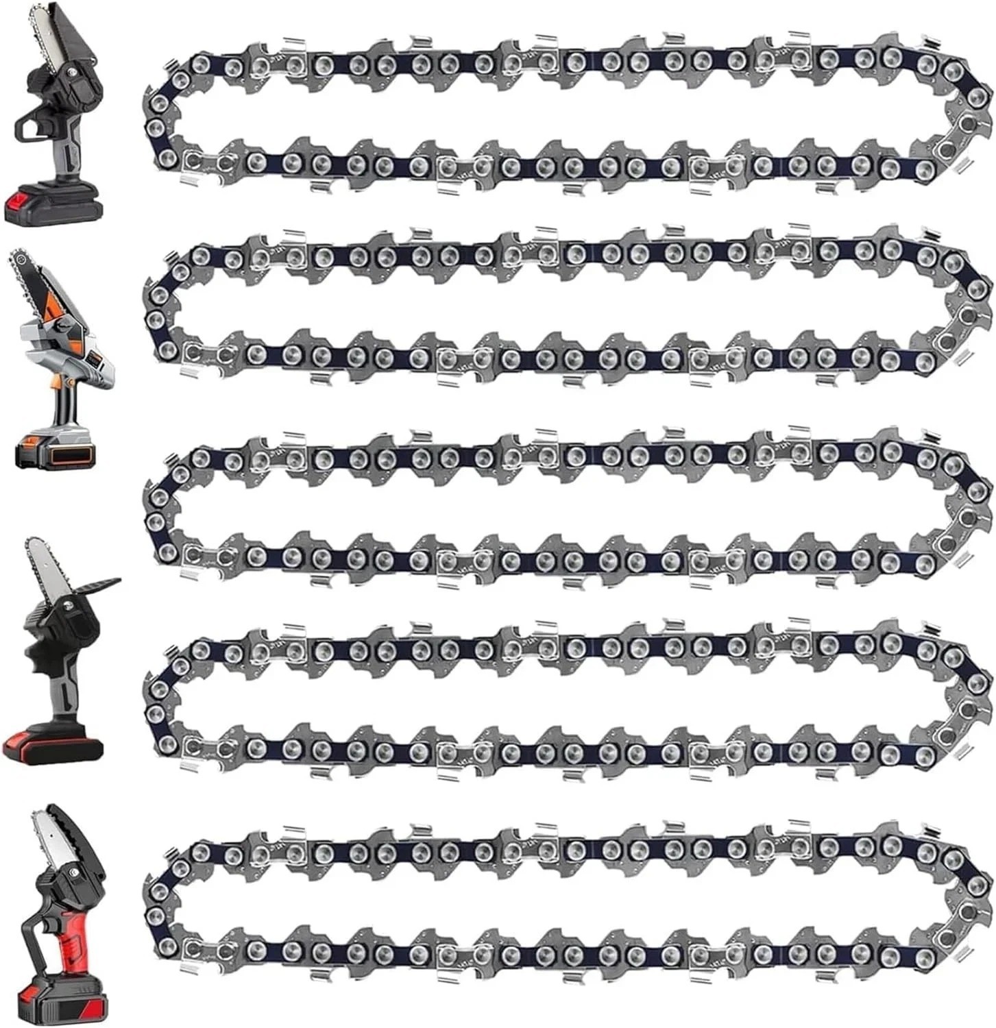 5 Pack 4 Inch Mini Chainsaw Chain Replacement for Stihl GTA 26
