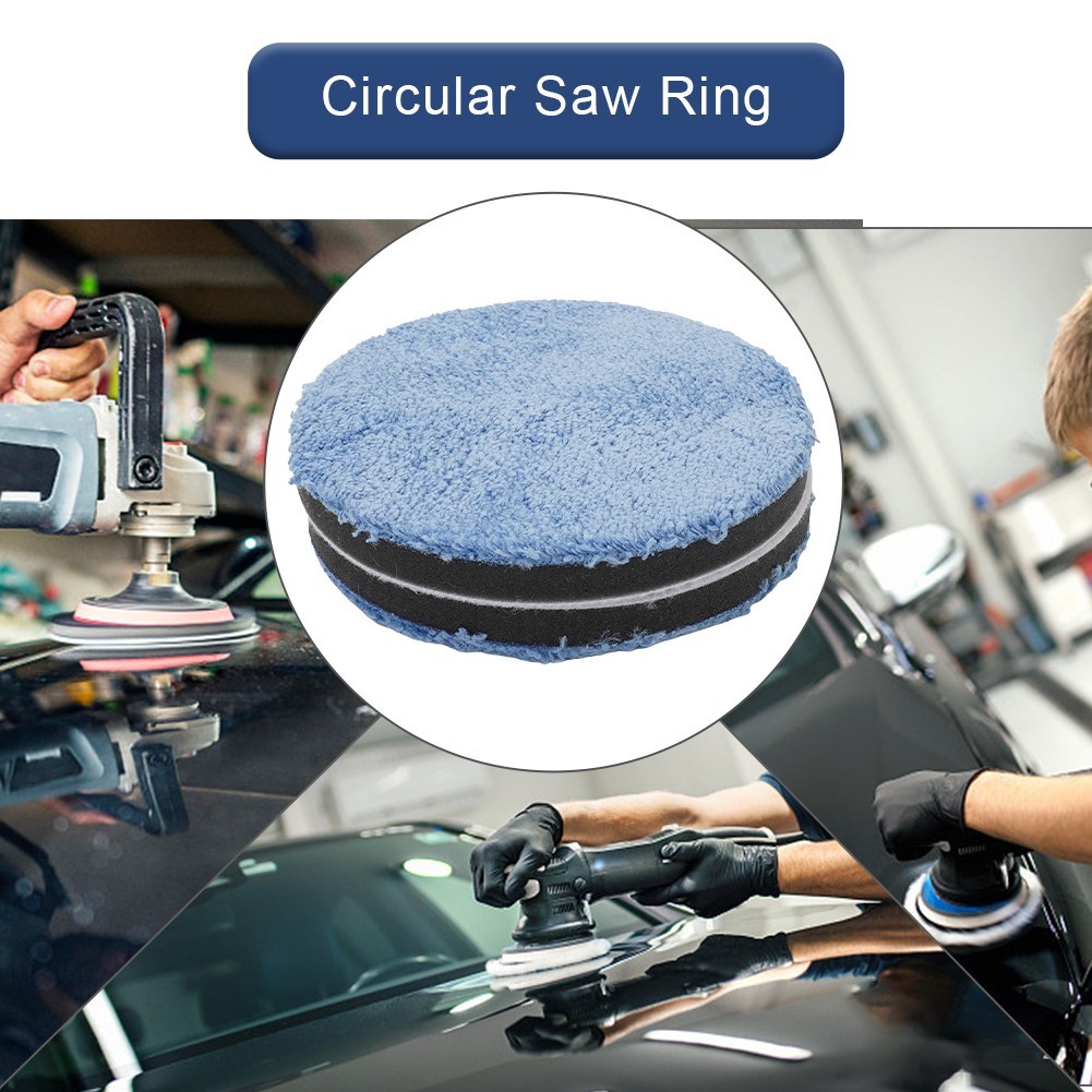 2x 3/4/5/6/7inch Microfiber Polishing For Pads Buffing Pad Set For Car Polisher