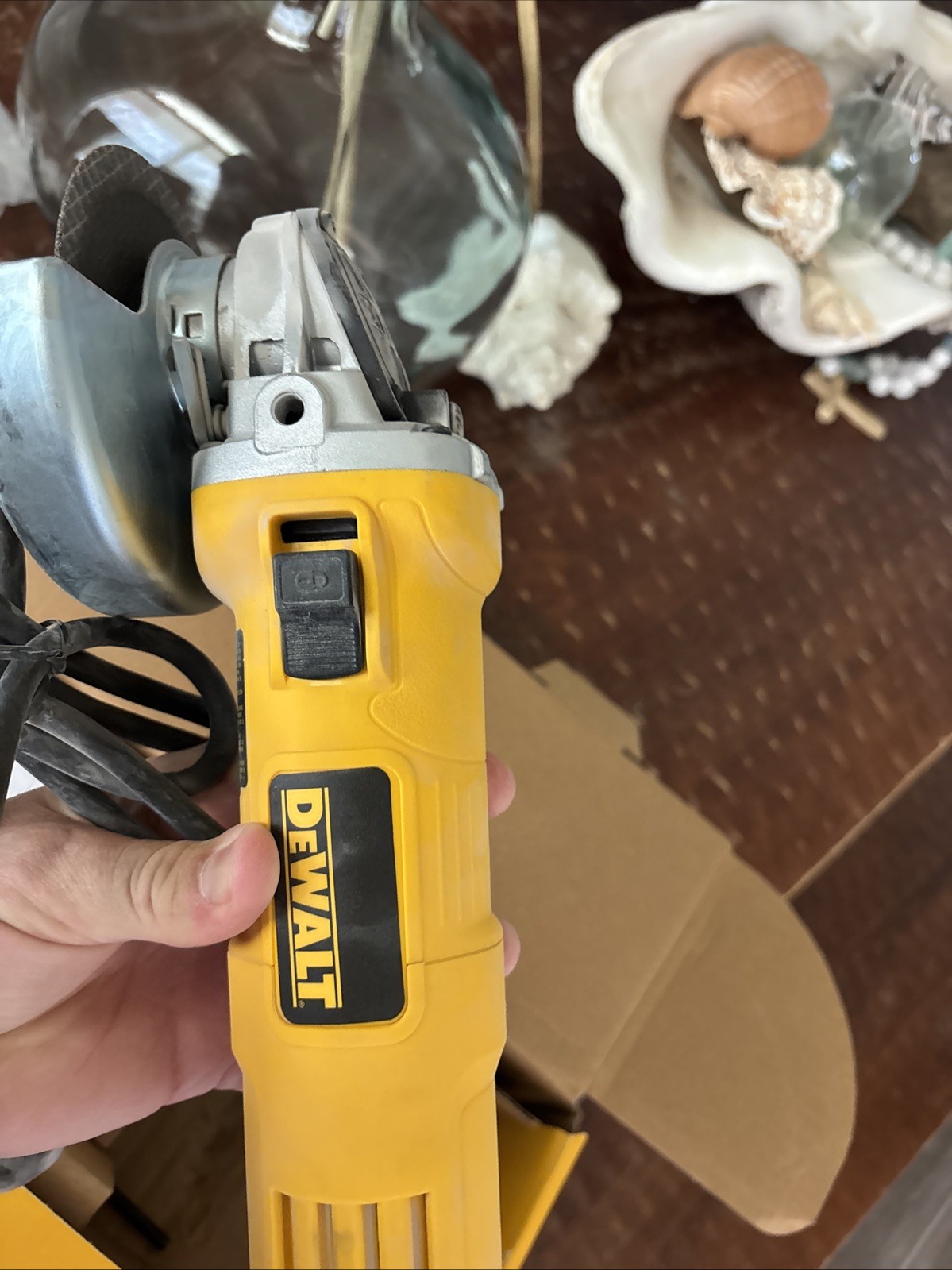 DEWALT 7 Amp 4.5 in. Small Corded Angle Grinder with 1-Touch Guard