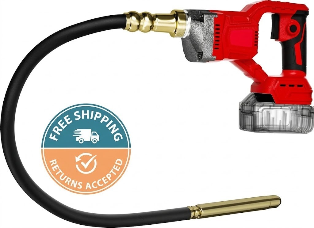 Cordless Concrete Vibrating Tool Compatible with Milwaukee 18V Battery, 600W Pow