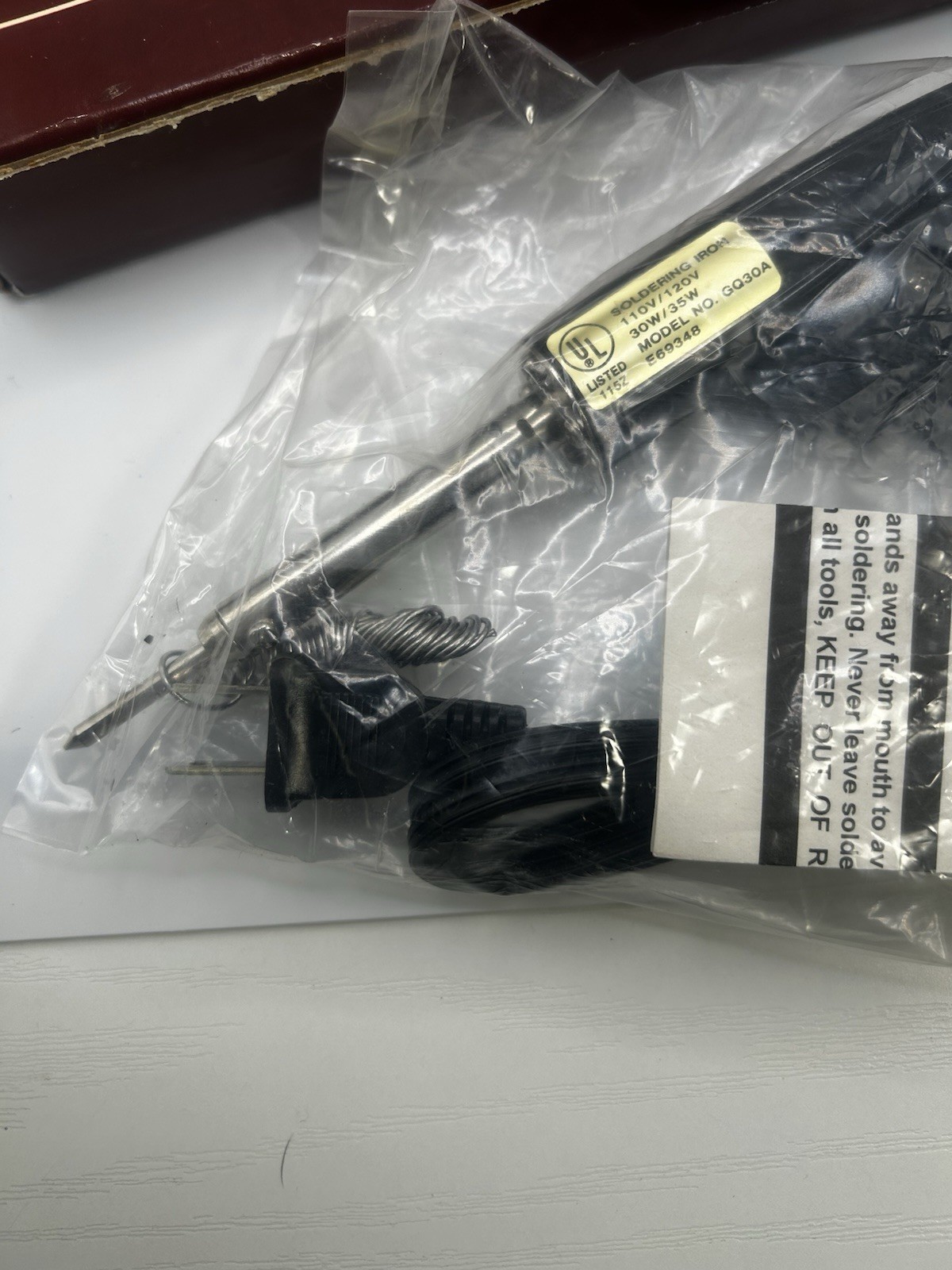 110-120V 30/35 Watt Pistol Grip Soldering Iron Gun w/ Original Box Untested