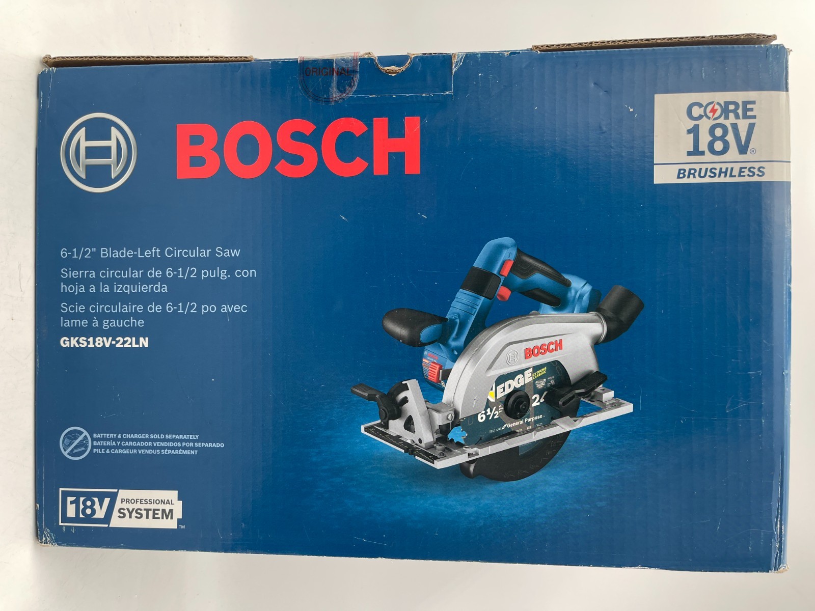 Bosch 18-volt 6-1/2-in Brushless Cordless Circular Saw – TOOL ONLY