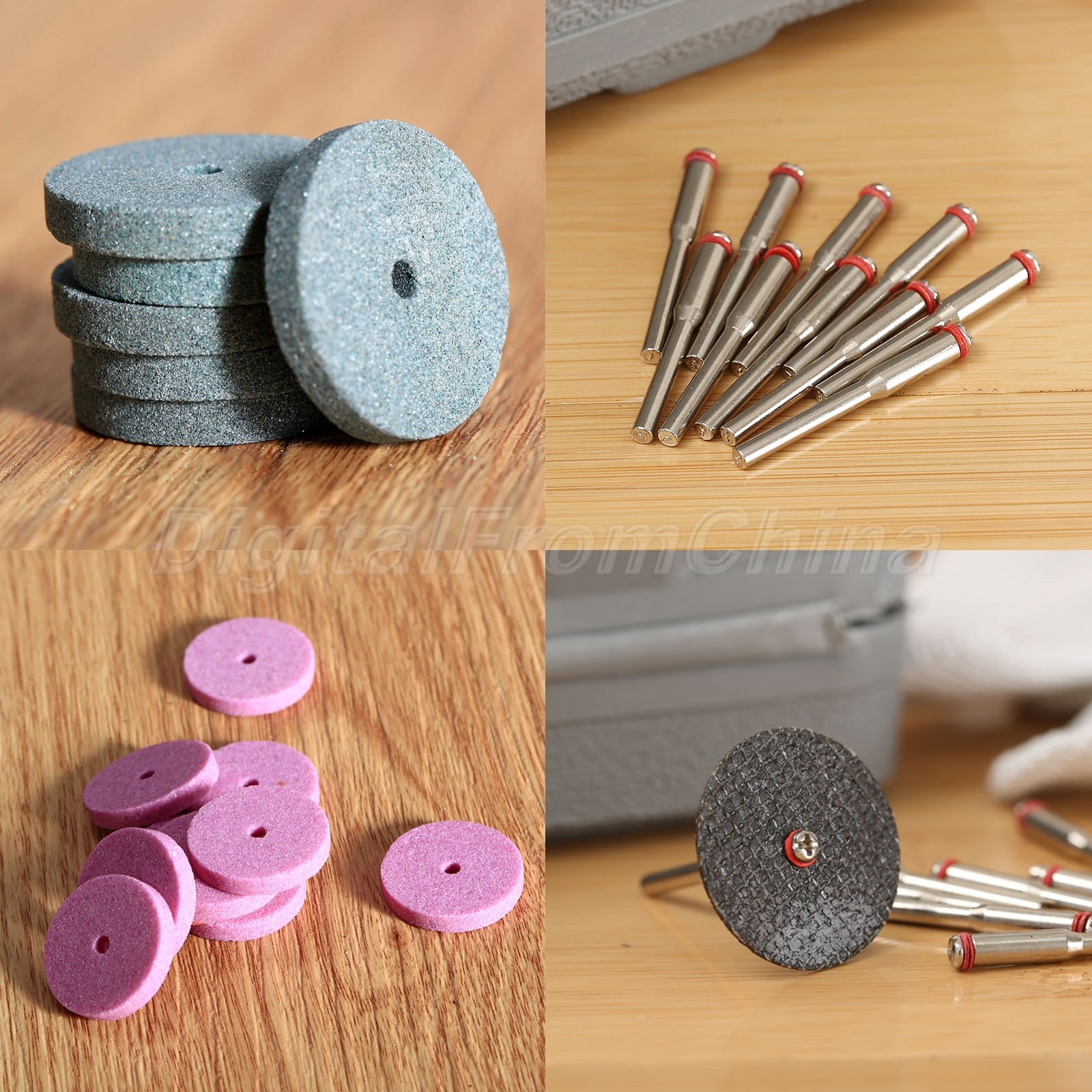 20pcs 20mm Mini Grinding Cutting Wheels Disc & 3.175mm Mandrel for Rotary Tool