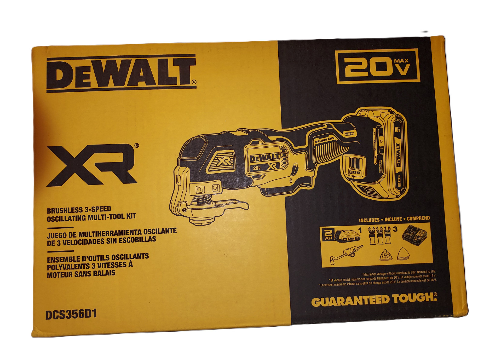 DEWALT DCS356D1 20-volt Max Cordless Variable speed 2 -Piece Oscillating Multi