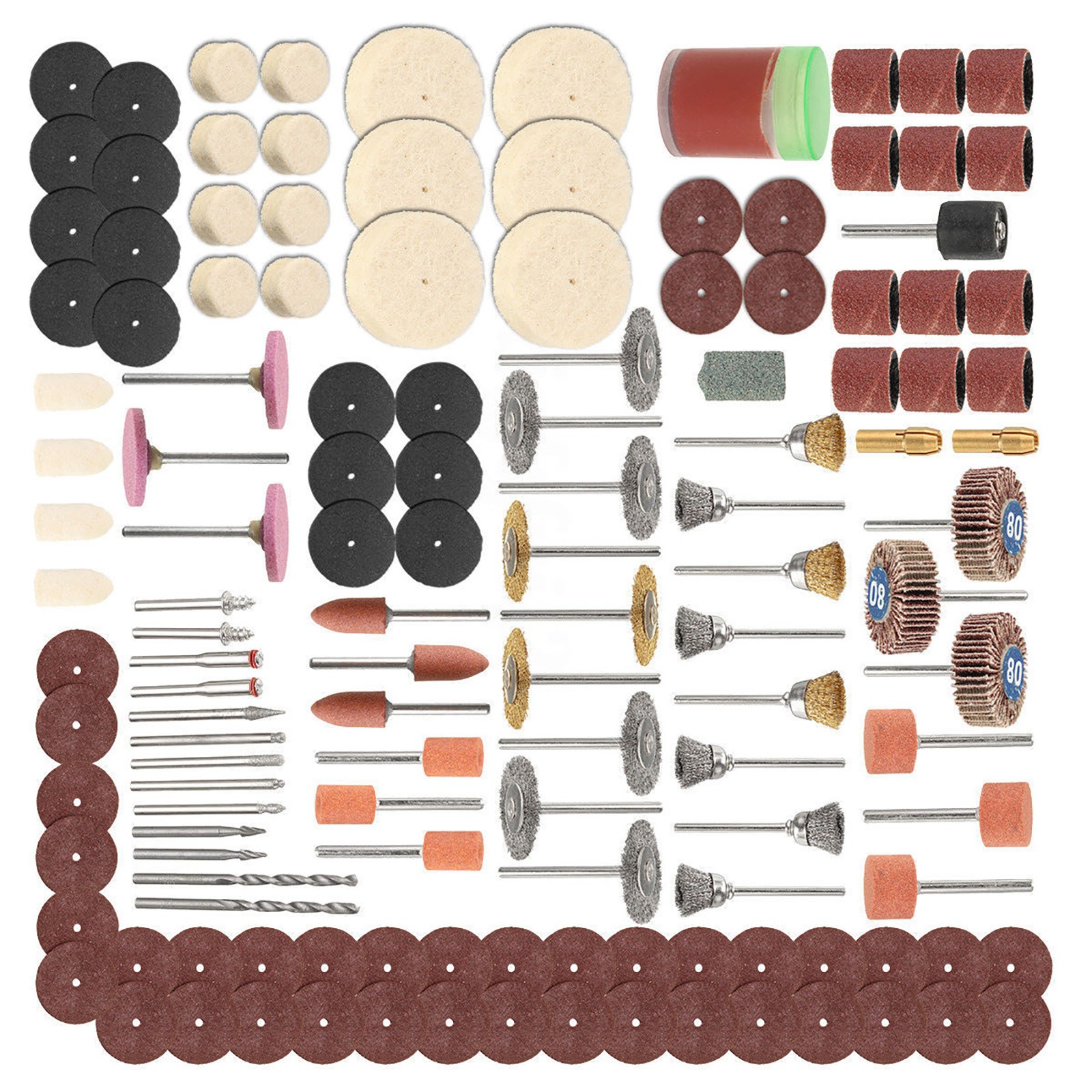 350pcs Rotary Tools Accessories Sanding Polishing Tool Grinding Kit For Dremel