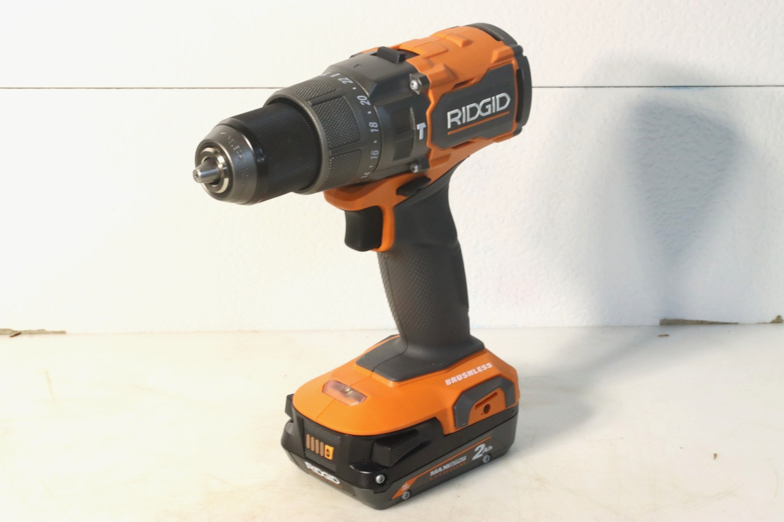 Rigid R86115 18V Brushless 1/2” Hammer Drill w/ 2AH MAX Output Battery + Charger