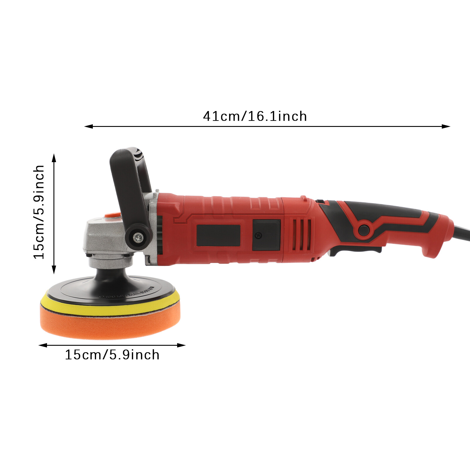 50/60Hz 65dB 110V Modern Car Polishing Machine Set With 7 Variable Speeds Red US