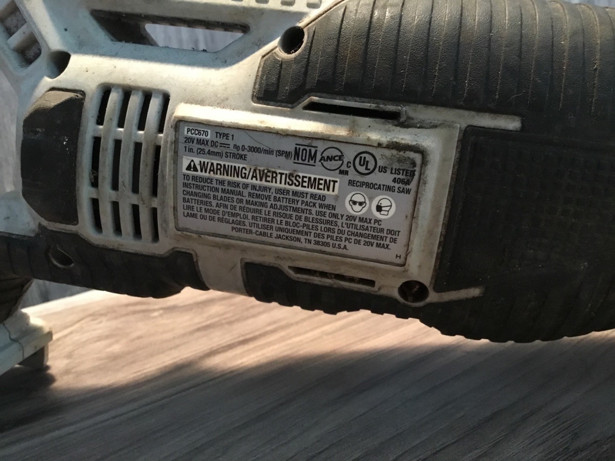 PORTER CABLE PCC670 (PSL032545)