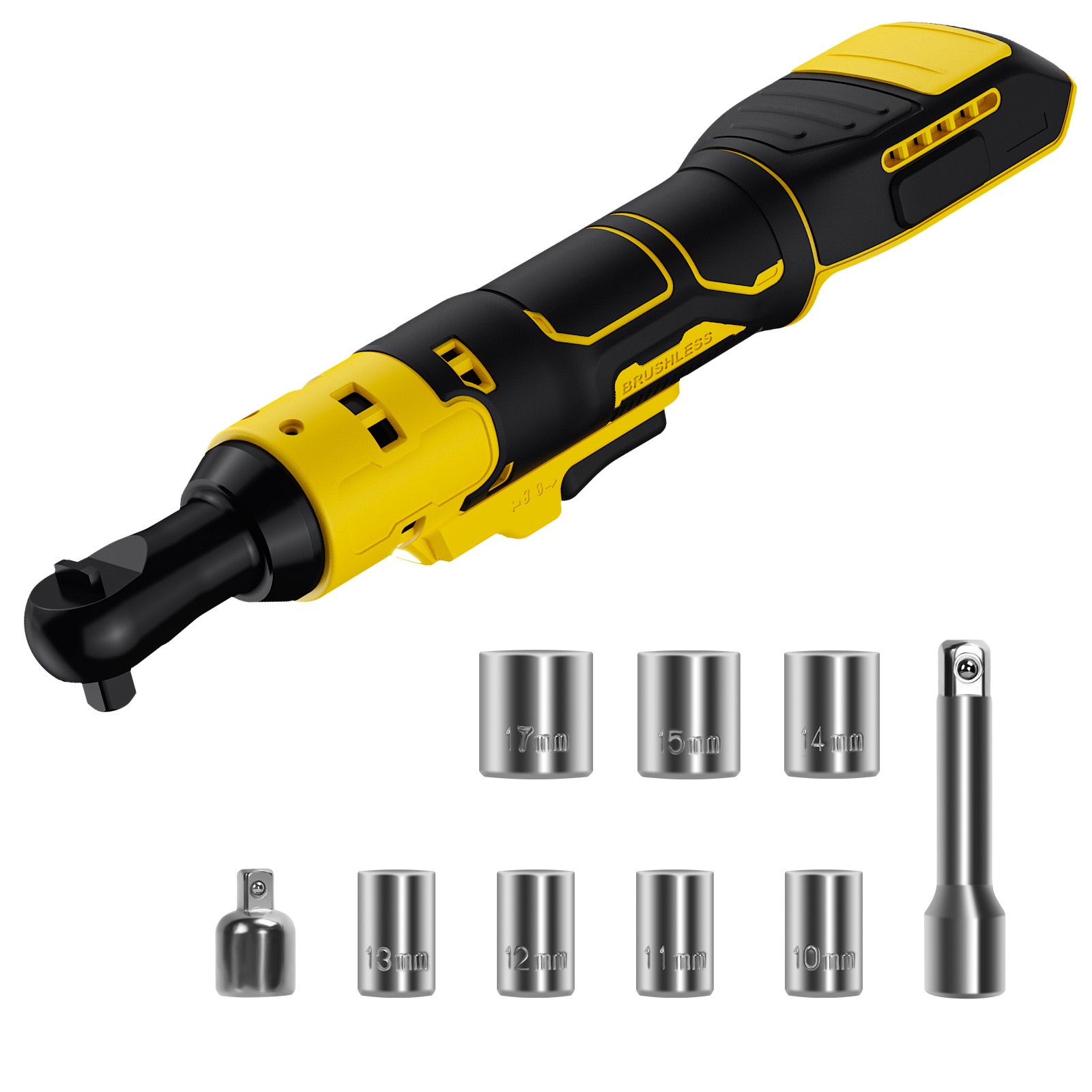 Cordless Electric Ratchet Wrench for Dewalt 20V Li-Ion 8.0AH Battery / Charger