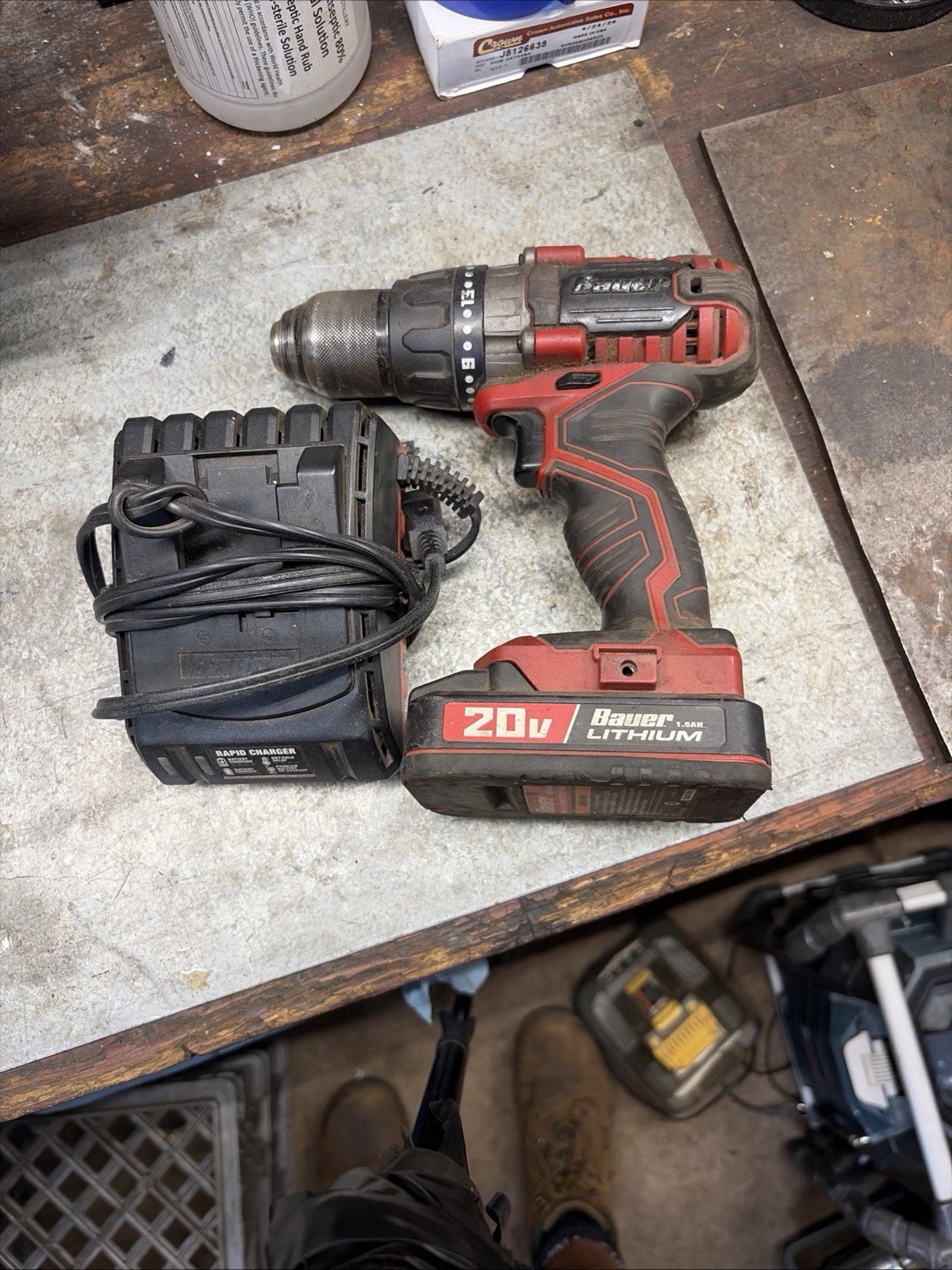 Bauer 20V Lithium Ion Drill + Battery