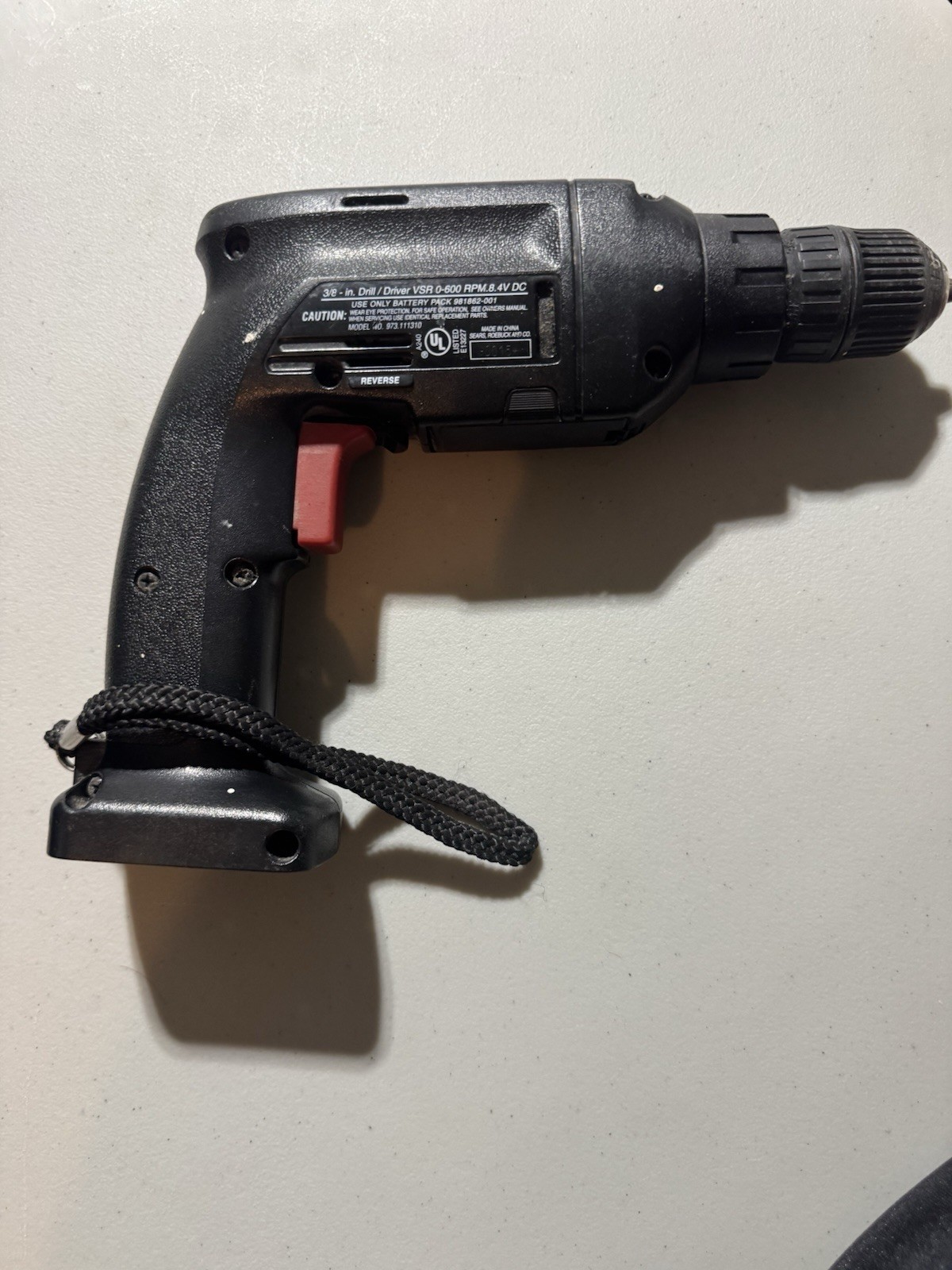Craftsman 973.111310 8.4V 3/8in Keyless Cordless Drill/Driver VSR 0-600