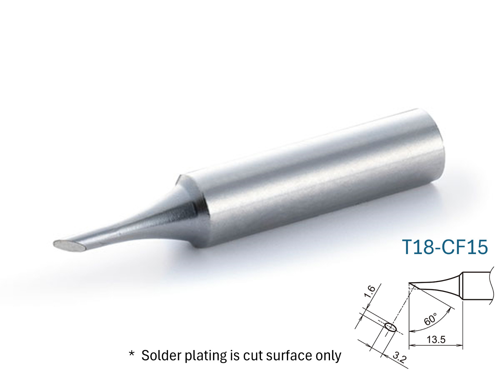 Hakko T18 Series C-Type Soldering Tip for FX-600/FX-8801, Choose from 15 pattern