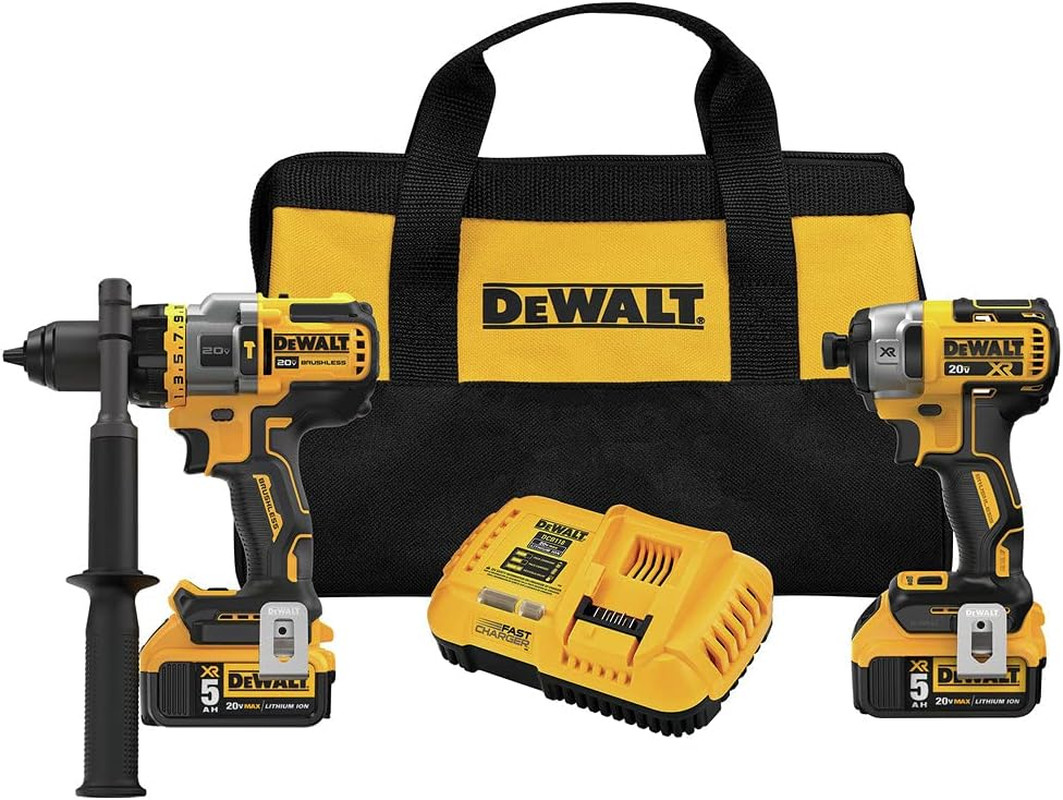 DEWALT FLEXVOLT ADVANTAGE 20V MAX* Combo Kit with Hammer Drill & Impact Driver,