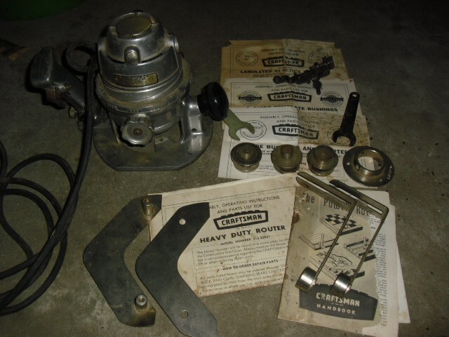 Craftsman Model 315.25031 6.A 24,000 RPM 1-HP 1/4&Prime; Router Tested w/ extras