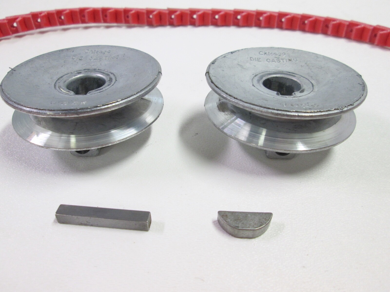 Craftsman Table Saw Belt & Pulley Kit 2 1/2&Prime; Pulleys Keys & Fenner PowerTwist
