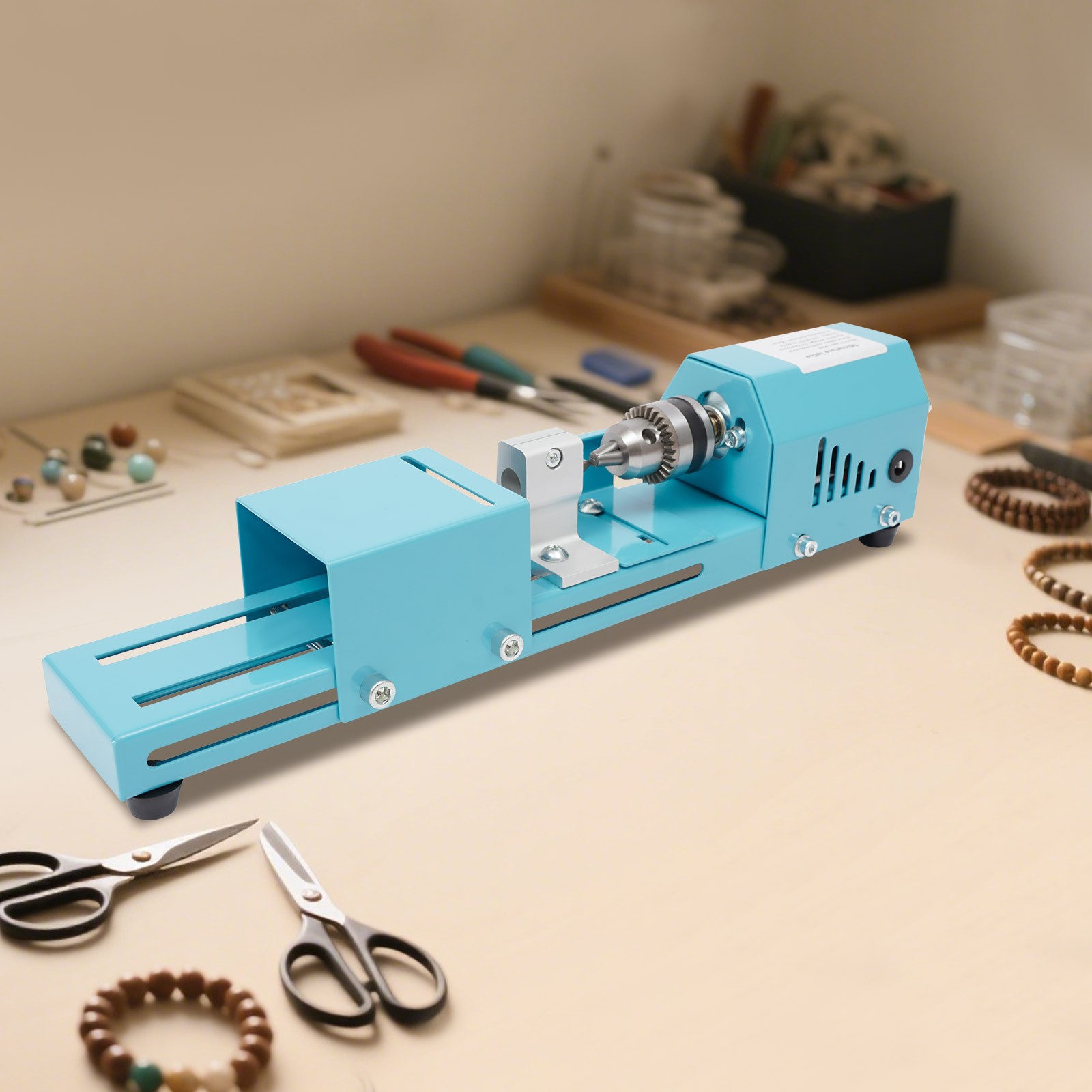 Mini Wood Lathe 5.51&Prime; *1.97&Prime; Woodworking Machine 4000-9000rpm 110-240v