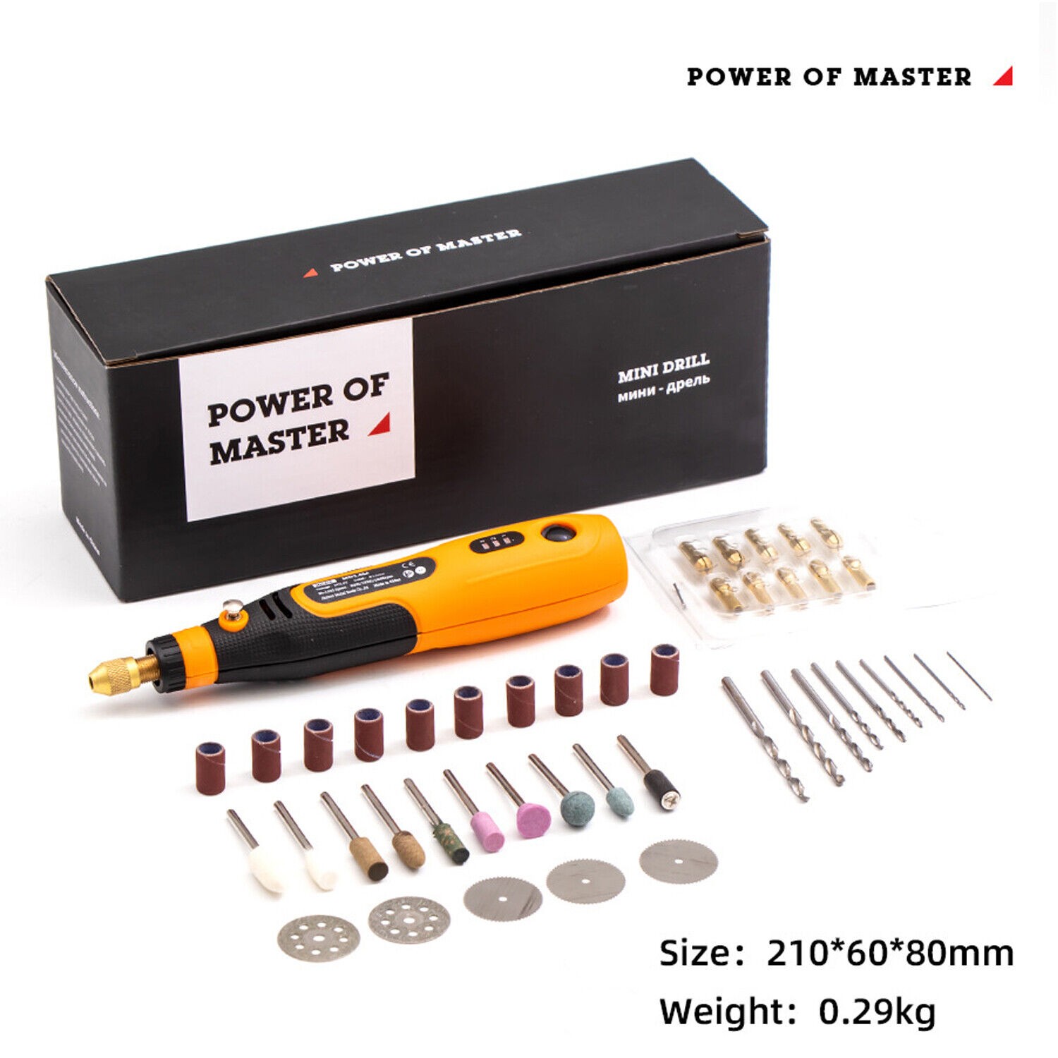 48PCS Abrasive Rotary Tool Accessories Grinding Sanding Cutting Polishing Set