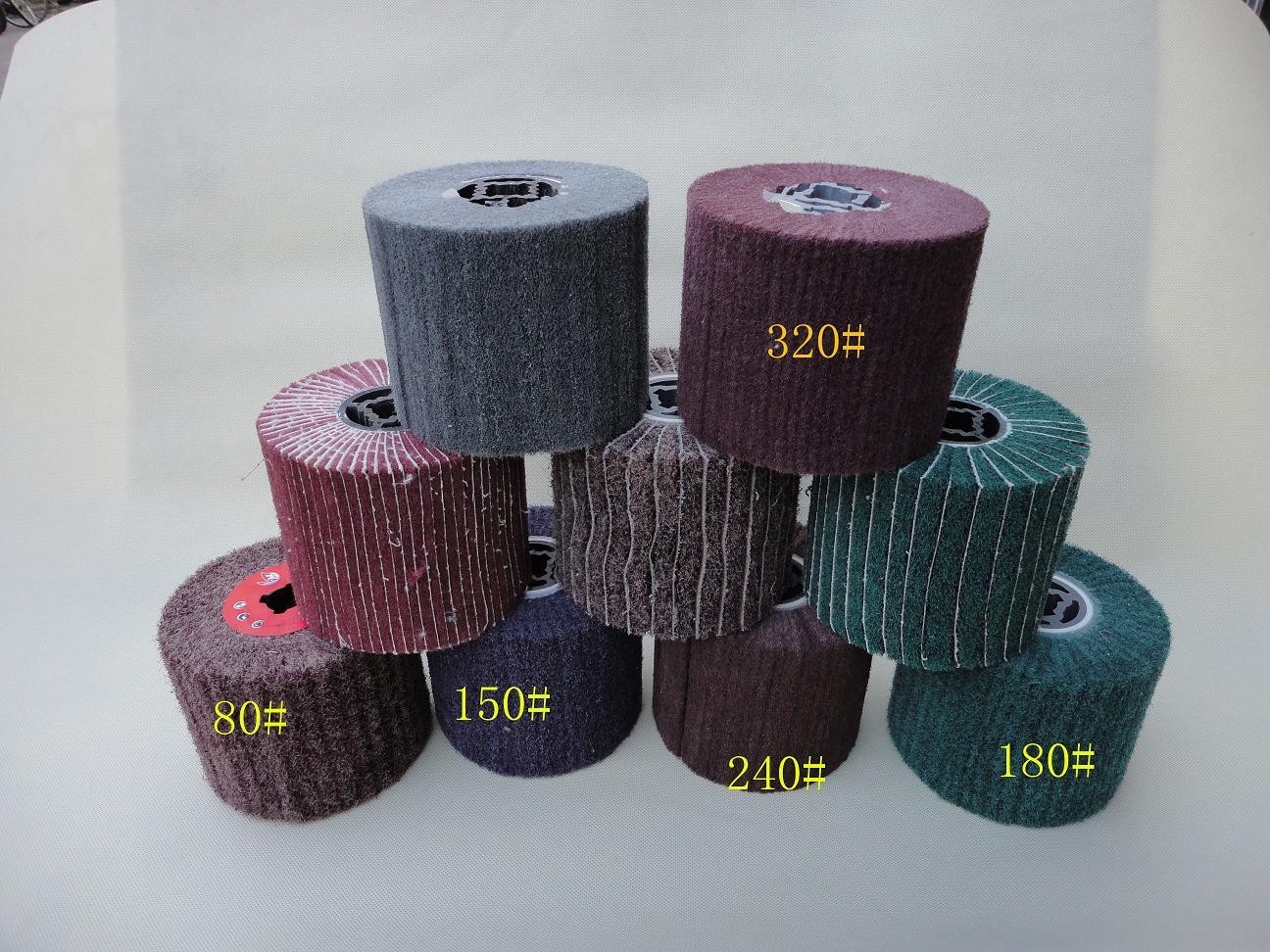 20 X Non-woven Burnishing Wheel Grit 60-400 Burnisher metal polish fits Metabo