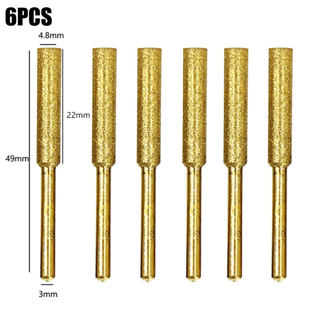 6PC/Set Chainsaw Sharpener Grinding File Chain Saw Sharpening Tool 4/4.8/5.5mm
