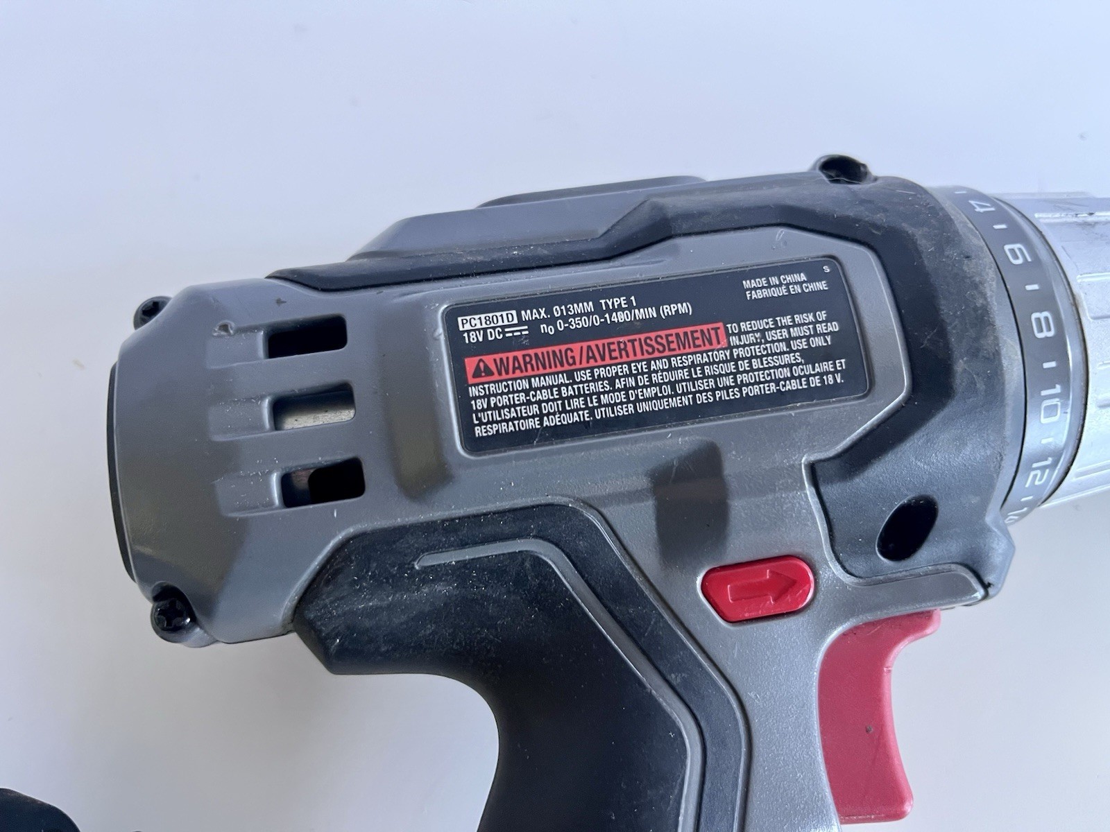 Porter Cable PC1801D Drill Driver And PC1801ID Impact Driver TOOLS ONLY TESTED