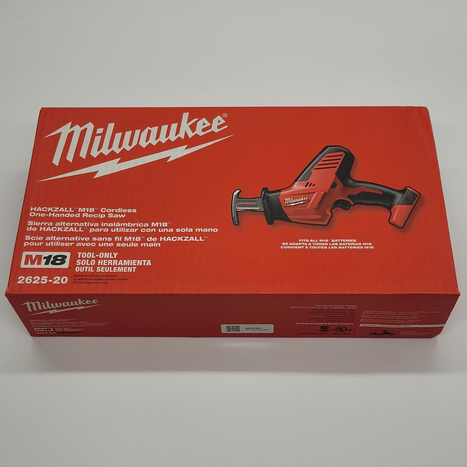 Milwaukee 2625-20 M18 Hackzall Recip Saw (Tool Only)