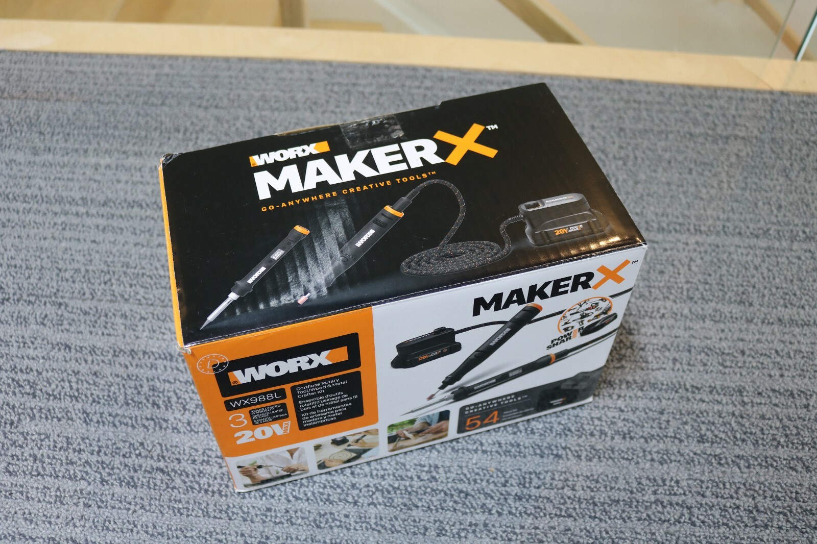 Worx MakerX WX988L 20V Cordless Rotary Tool/Wood & Metal Crafter Kit