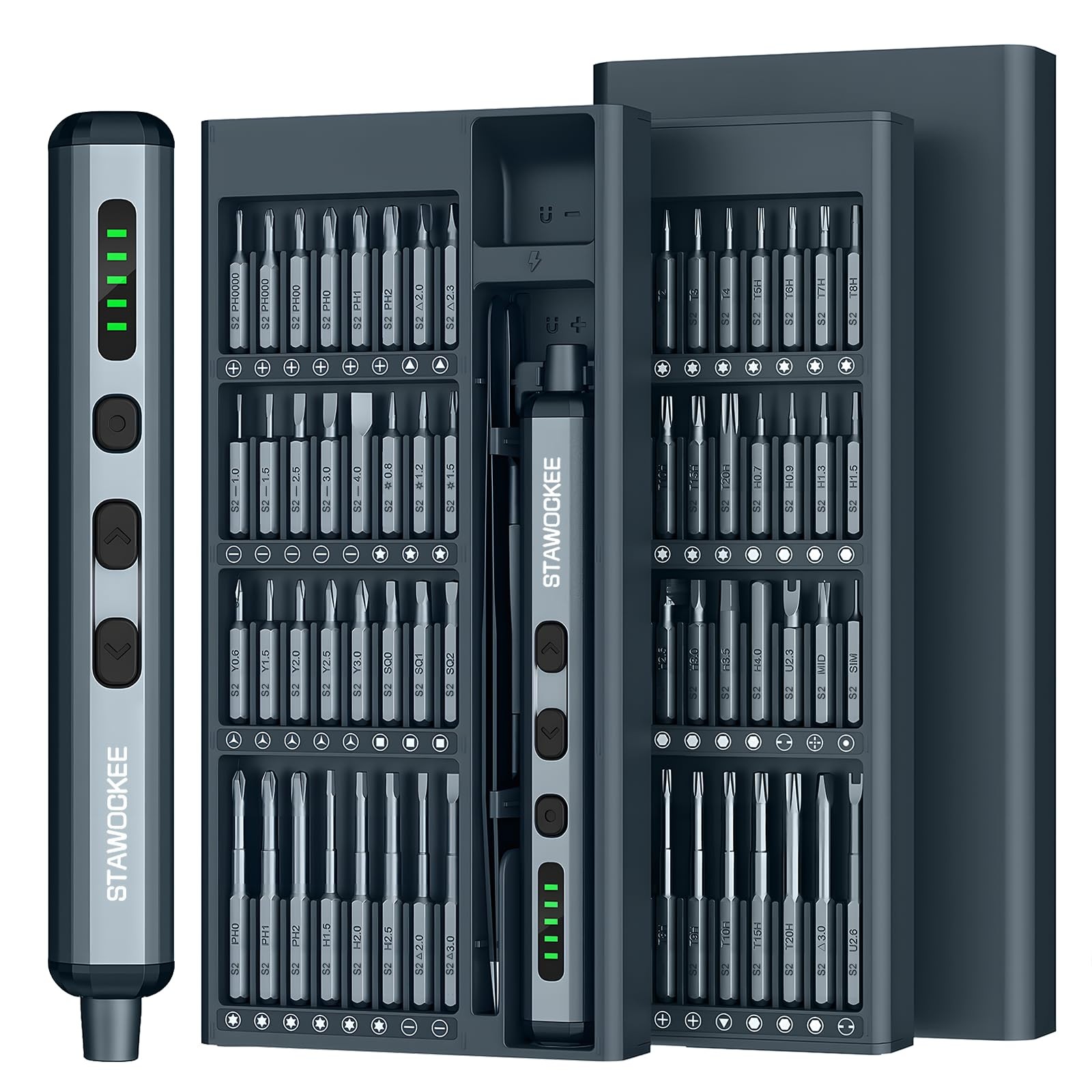 68 in 1 Mini Electric Screwdriver, Precision Grey