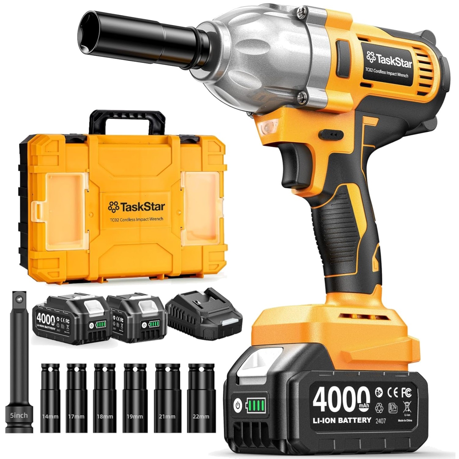 Cordless Impact Wrench 1032ft·lbs Brushless Motor