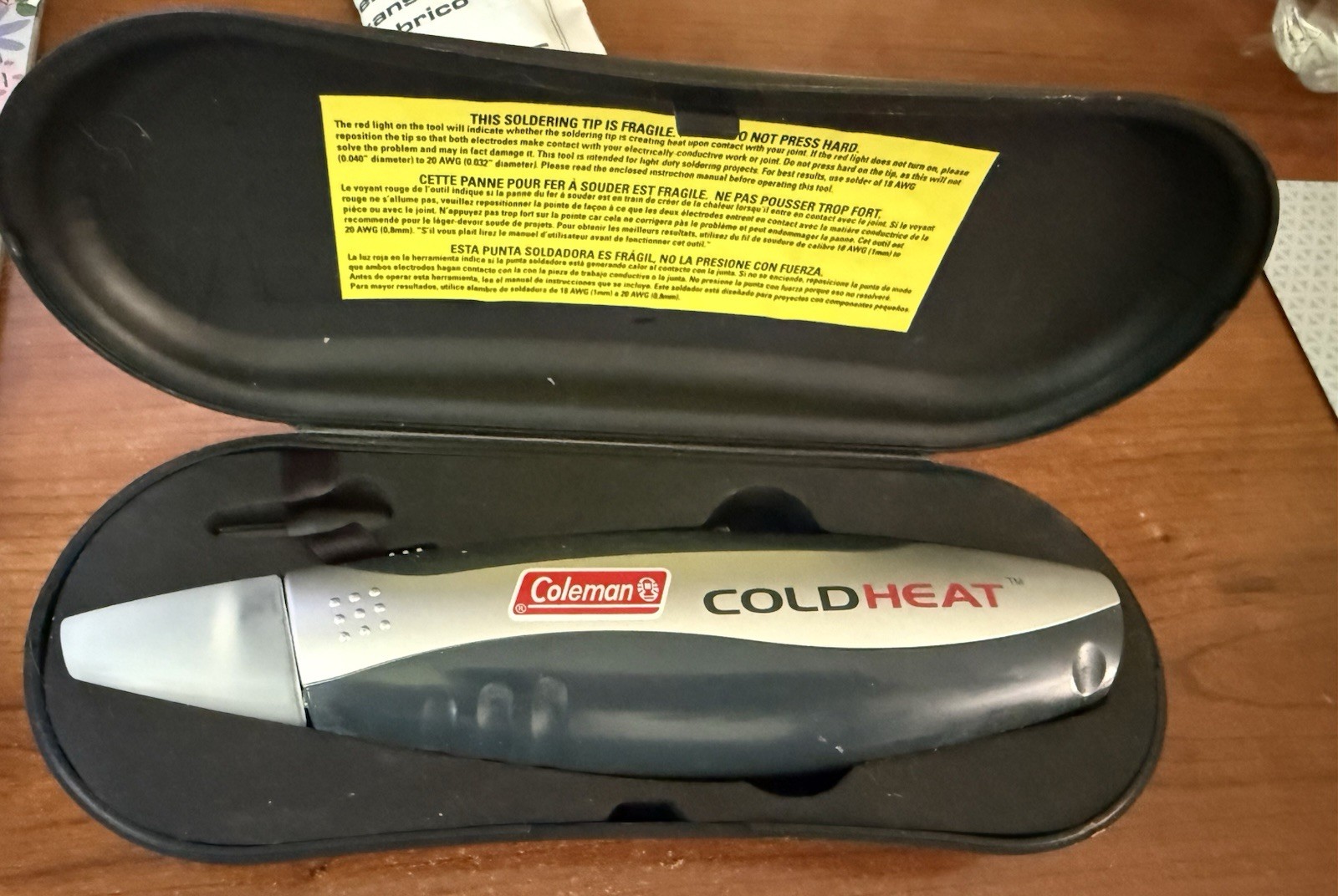 Coleman Cold Heat Battery-Operated Cordless Soldering Tool with Case