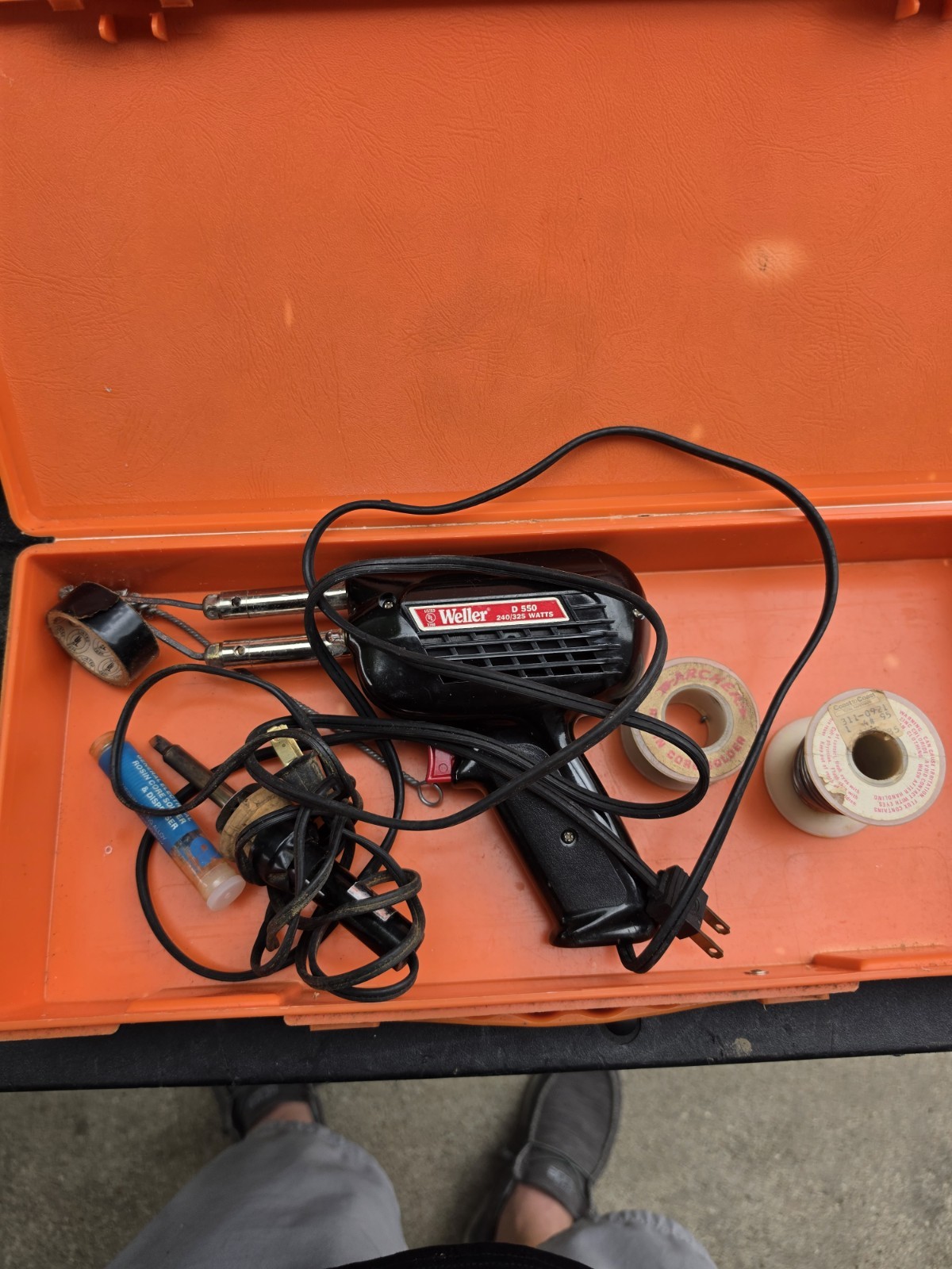 Weller D-550 Professional Heavy Duty Soldering Gun USA Vintage Wall Lenk L23wb