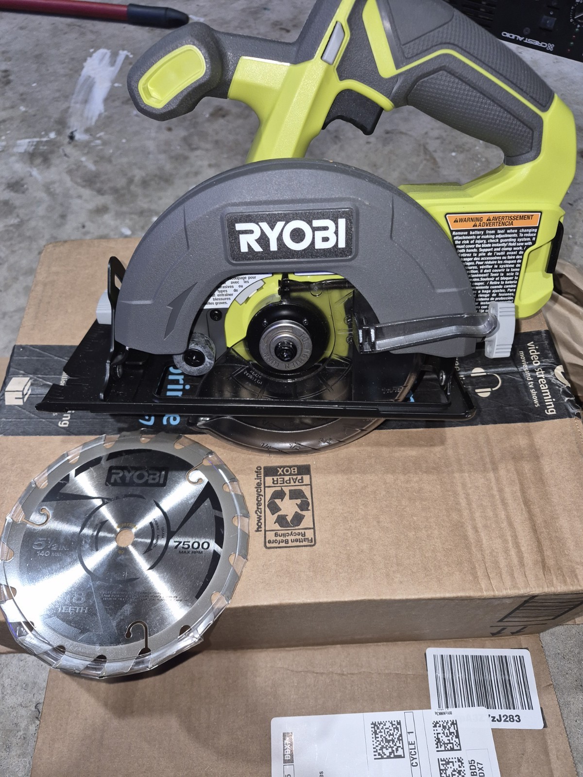 Ryobi PCL500B ONE+ 18VCircular Saw (Body Only)