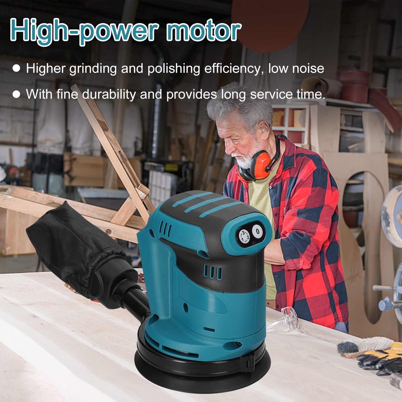Electric Sander Wood Grinder Polishing Electric Grinding For Makita 18V Battery