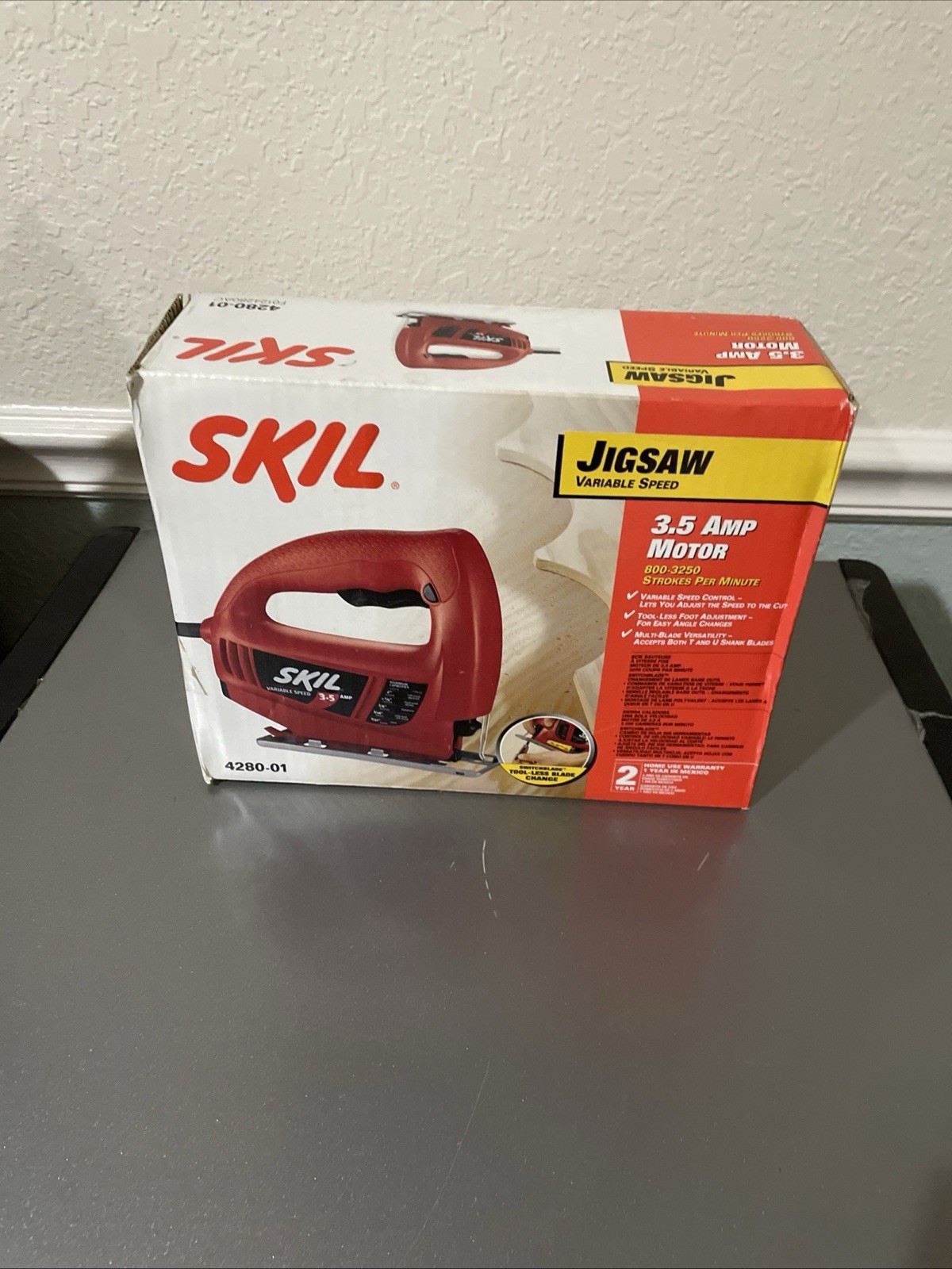 Skil 4280 Jig Saw 3.5 Amp Variable Speed In Original Box Only Used Twice!!