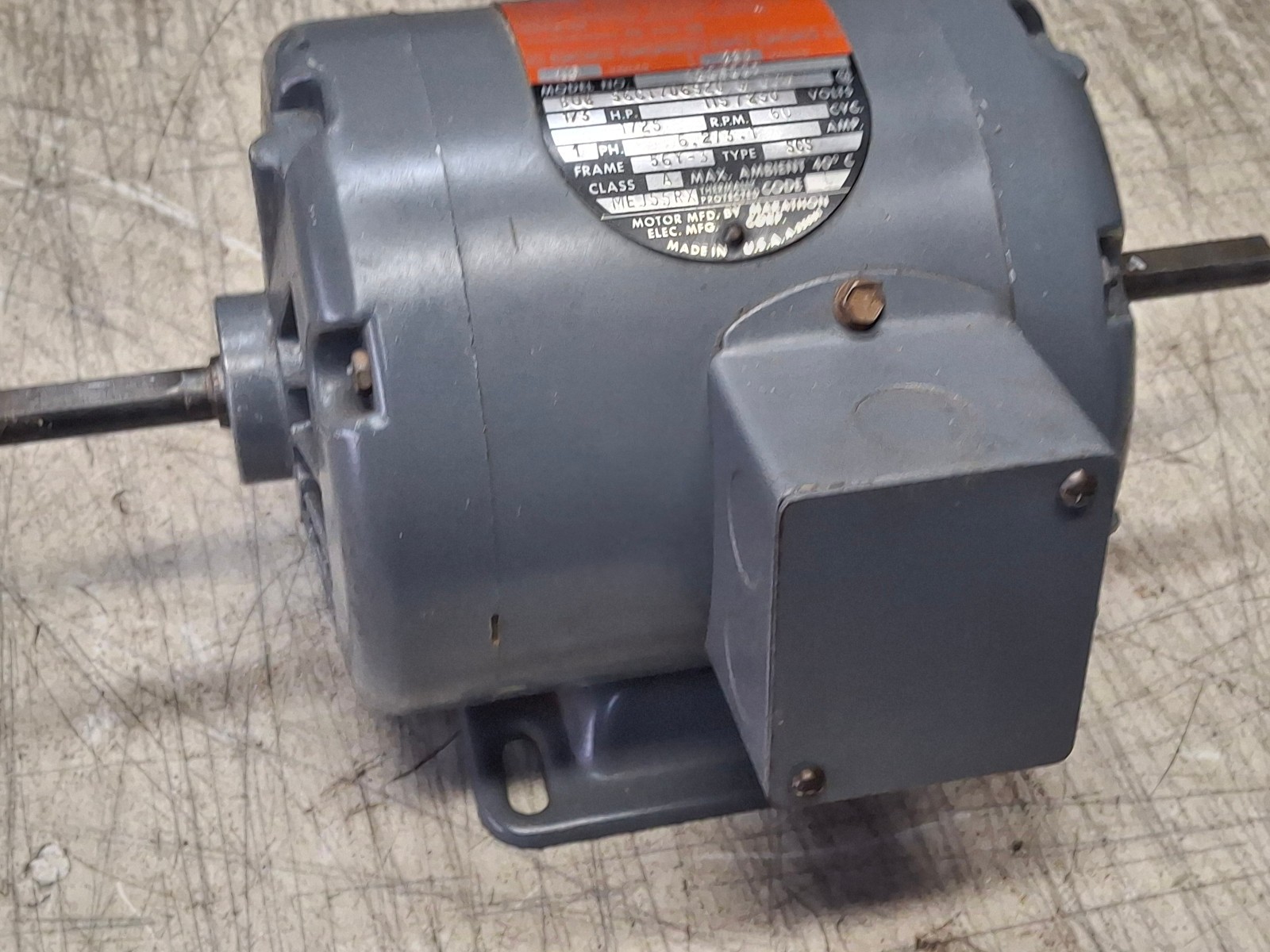 Rockwell Delta Scroll Saw 40-440 Motor 1/3 HP 1725 RPM Dual 1/2&Prime; Shafts 115/230