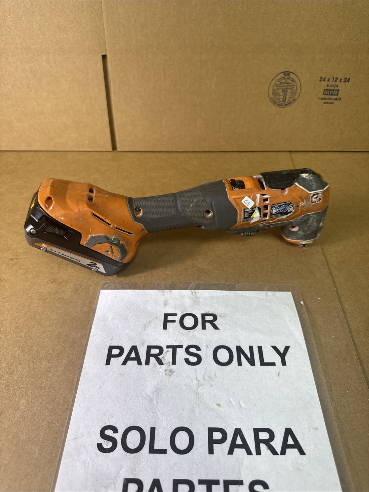 Ridgid R86240 18V Brushless Oscillating Multi-Tool Parts C8