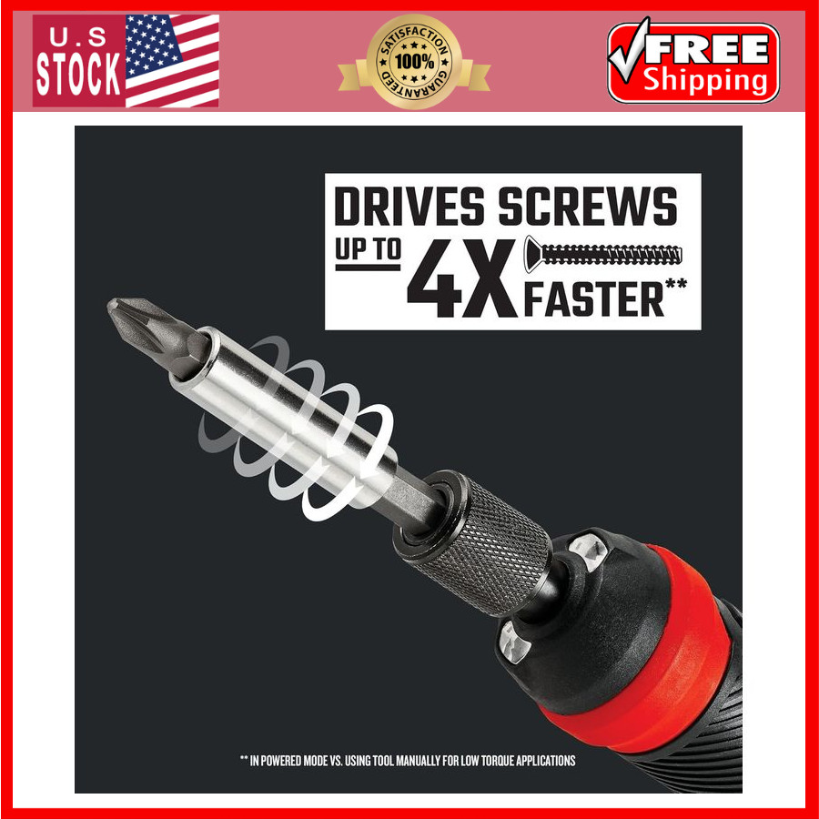 CRAFTSMAN 4V Electric Screwdriver Set, 300 RPM, Micro-USB Charging Port