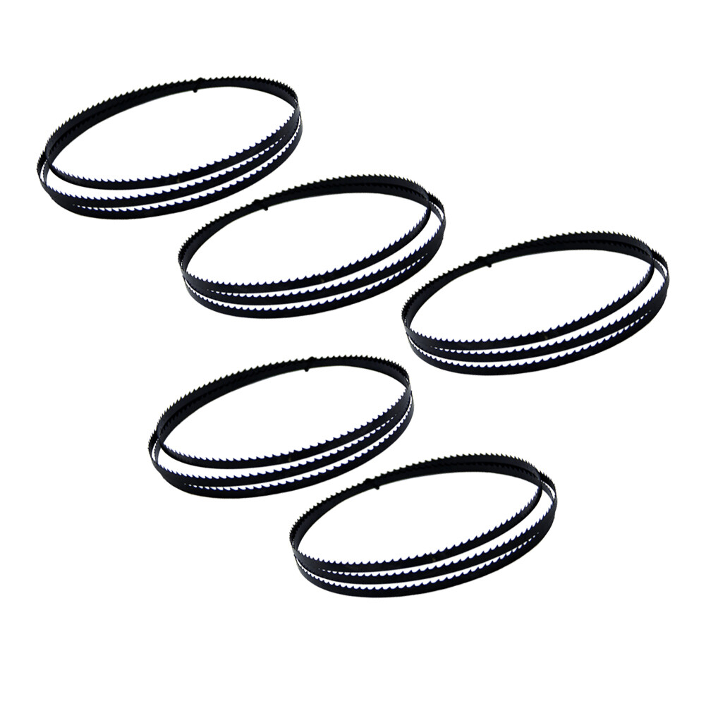 5PCS Band Saw Blades 55-1/8&Prime; x 1/4&Prime; x 0.014&Prime; For Woodworking, Plastic, Aluminum