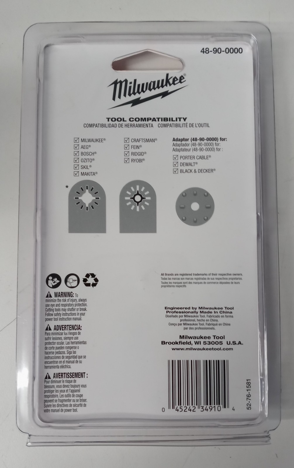 Milwaukee Universal Adaptor 48-90-0000