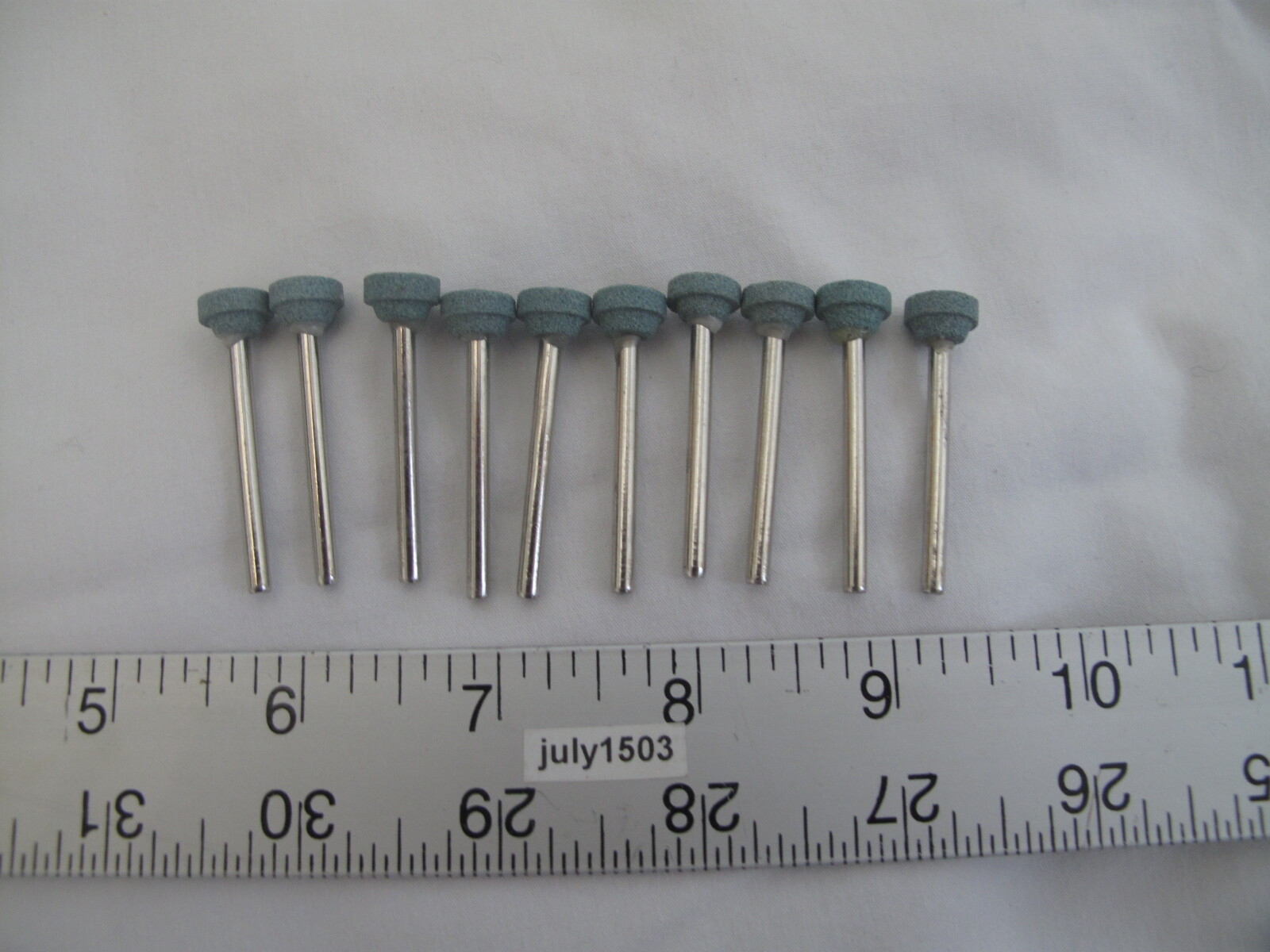 (10) NEW Silicon Carbide Grinding Stone Wheel 3/8&Prime; Green for Dremel (DU)